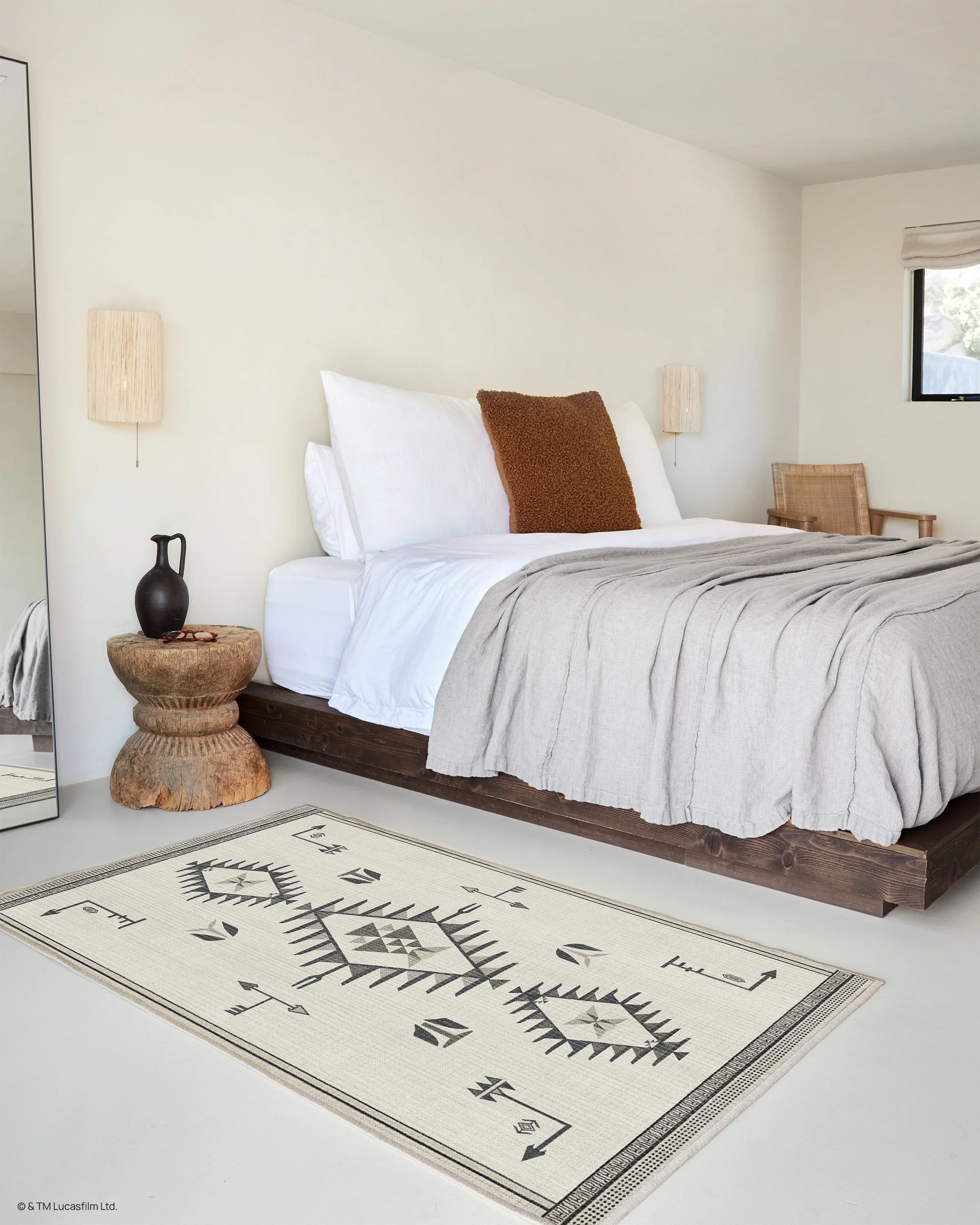 The Child Black & Cream Flatwoven Rug - Image 9