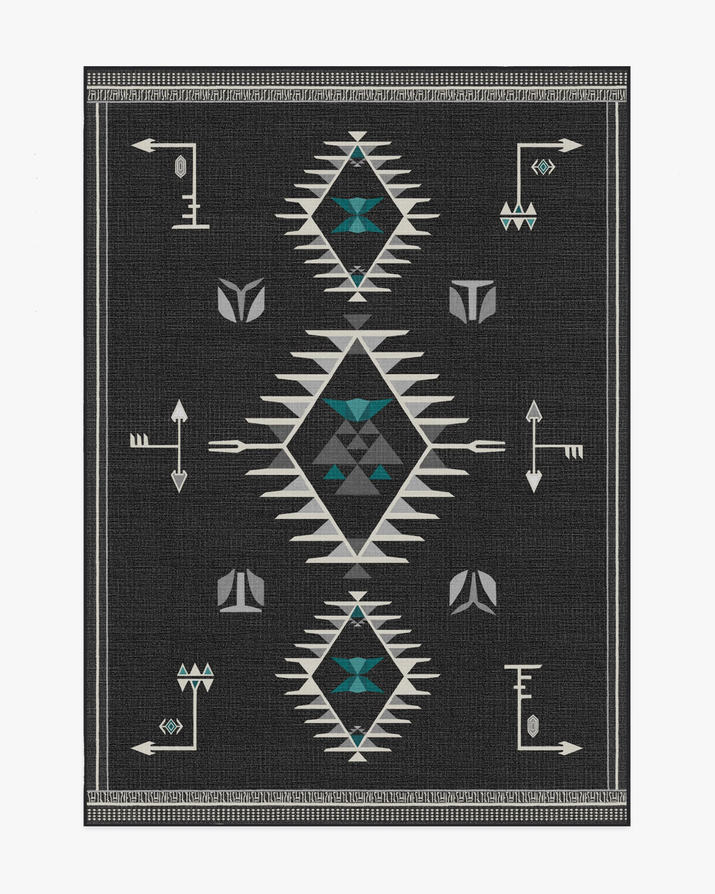 The Child Charcoal Flatwoven Rug