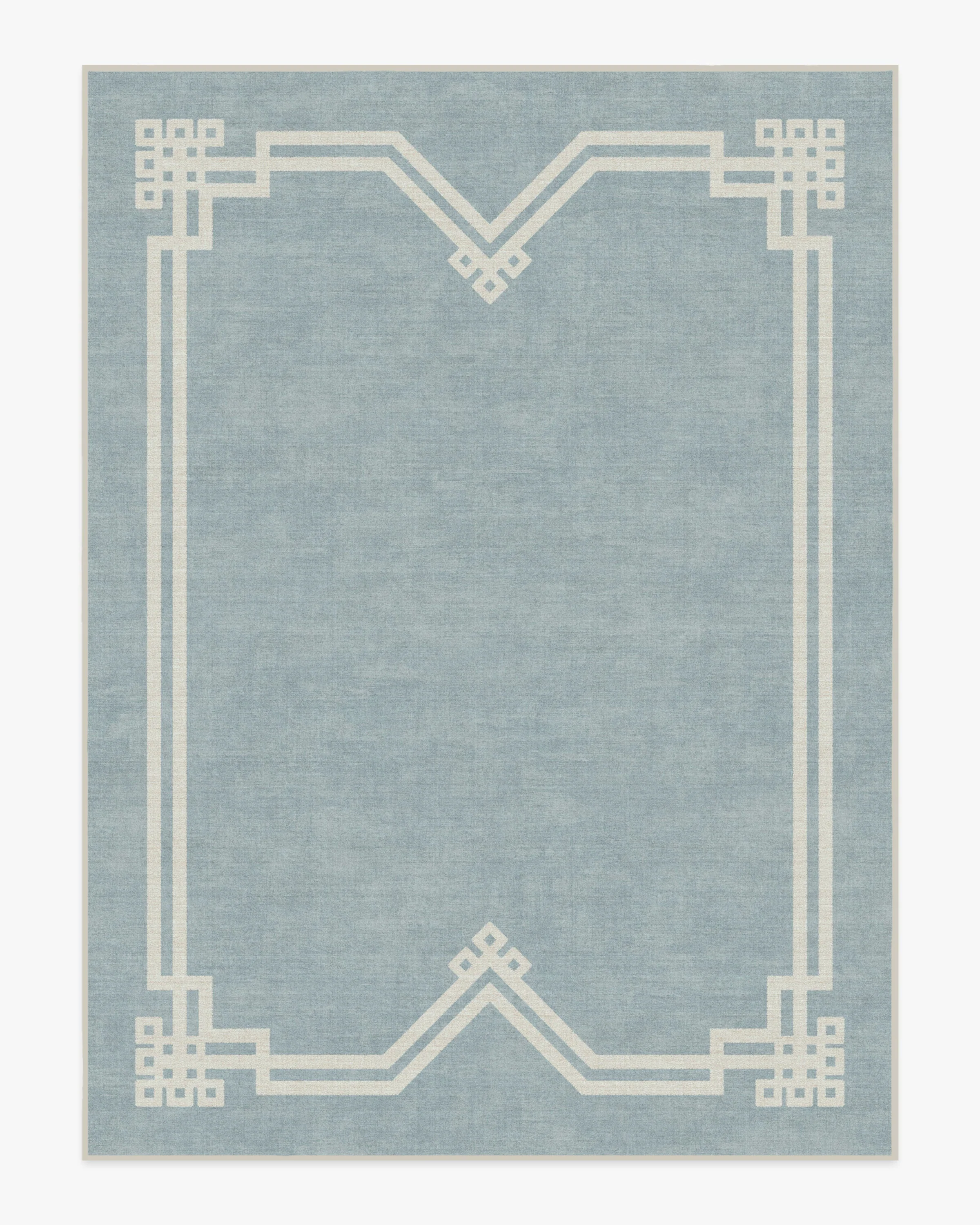 Chrysler Border Chambray Blue Flatwoven Rug by The Hiltons - Image 17