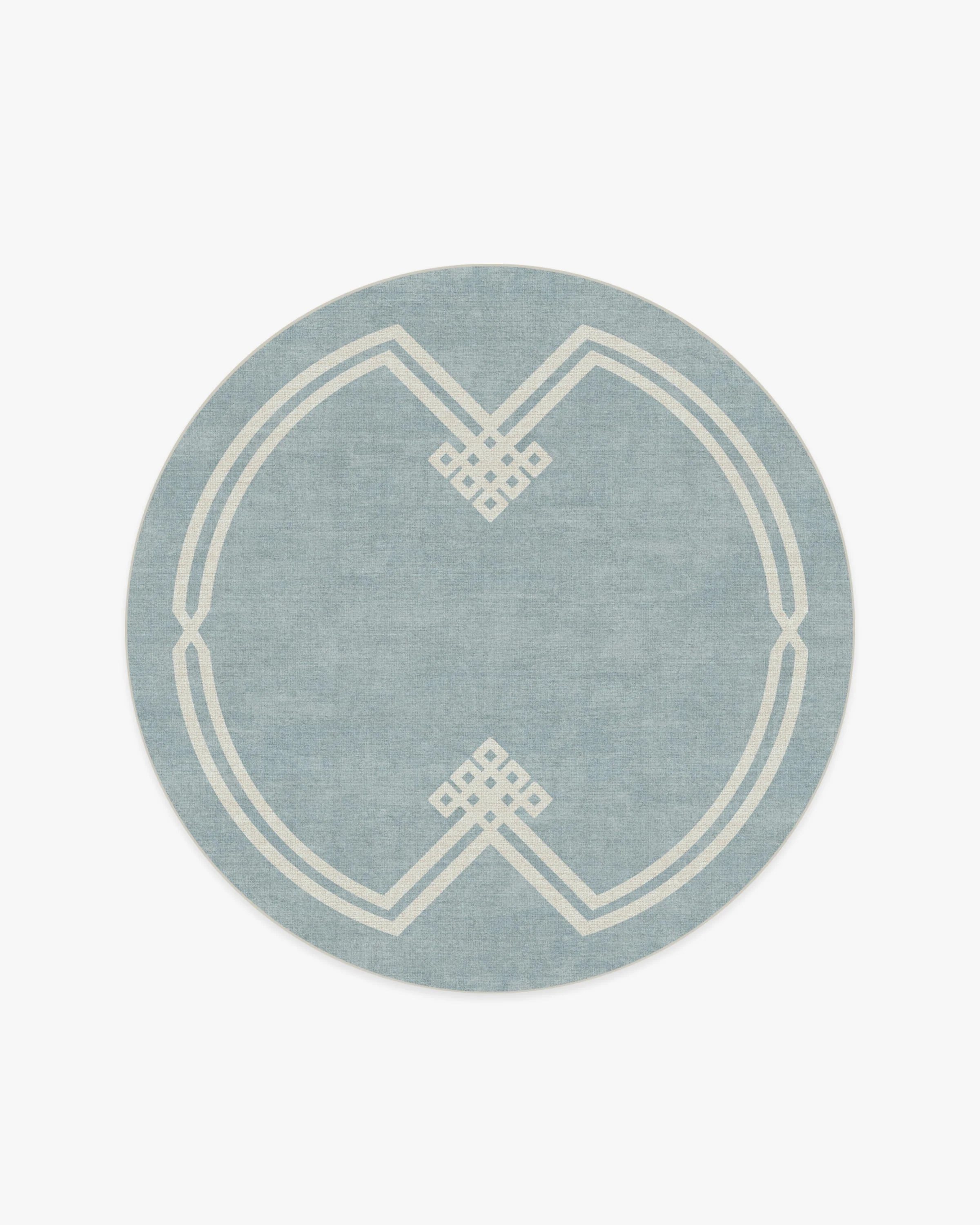 Chrysler Border Chambray Blue Rug by The Hiltons - Image 11