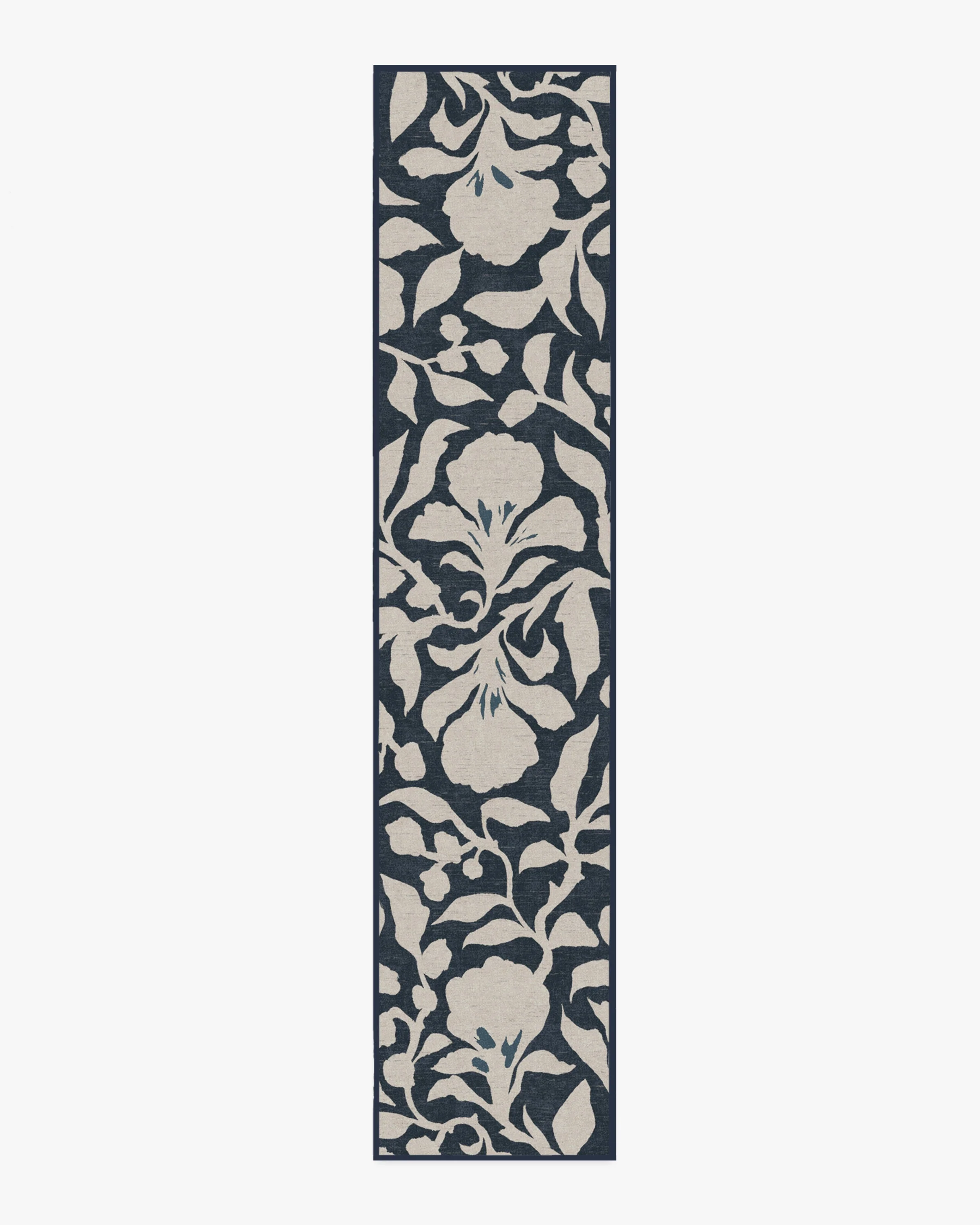 Flora Ink Blue & Ivory Flatwoven Rug by The Hiltons - Image 12