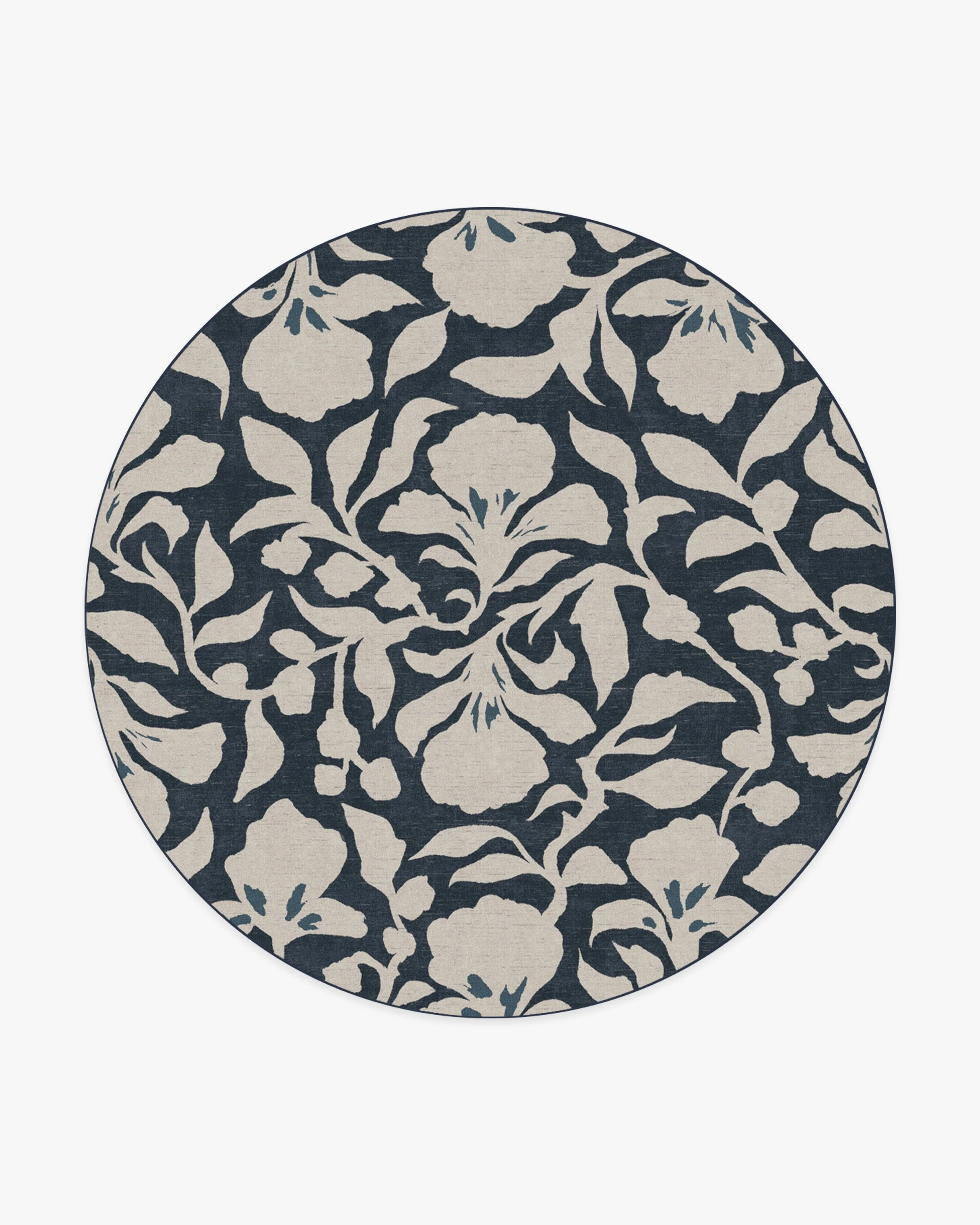 Flora Ink Blue & Ivory Flatwoven Rug by The Hiltons - Image 20