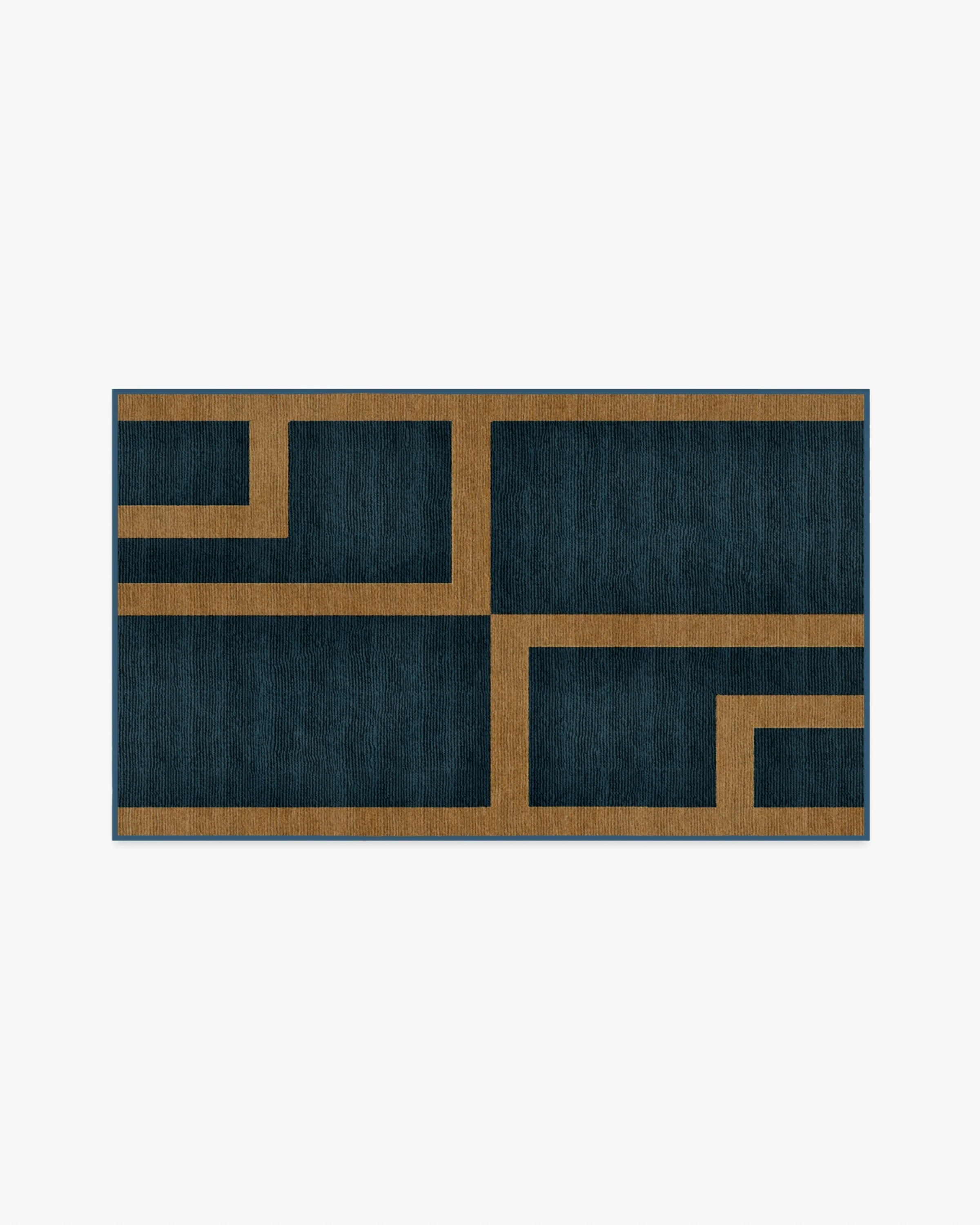 Aldo Indigo & Ochre Rug by The Local Project - Image 4