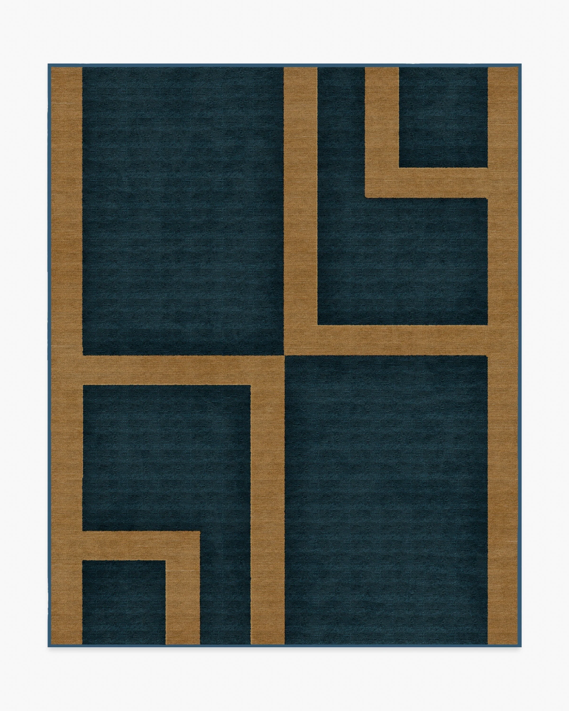 Aldo Indigo & Ochre Rug by The Local Project - Image 7