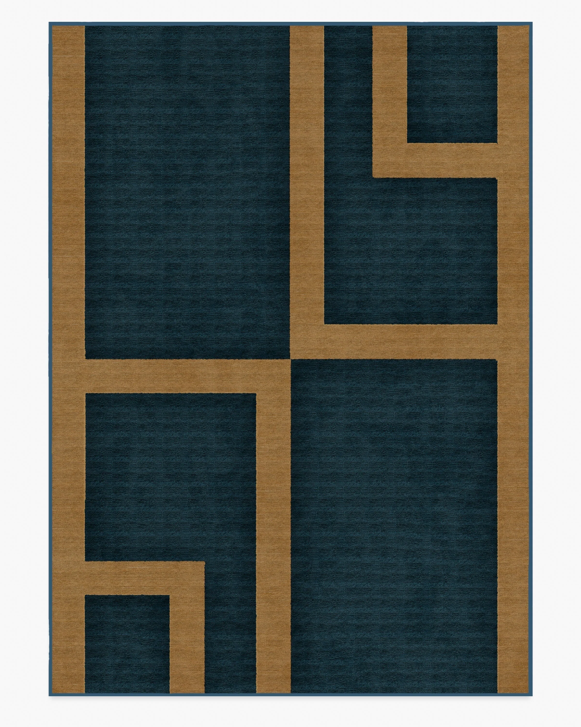 Aldo Indigo & Ochre Rug by The Local Project - Image 9
