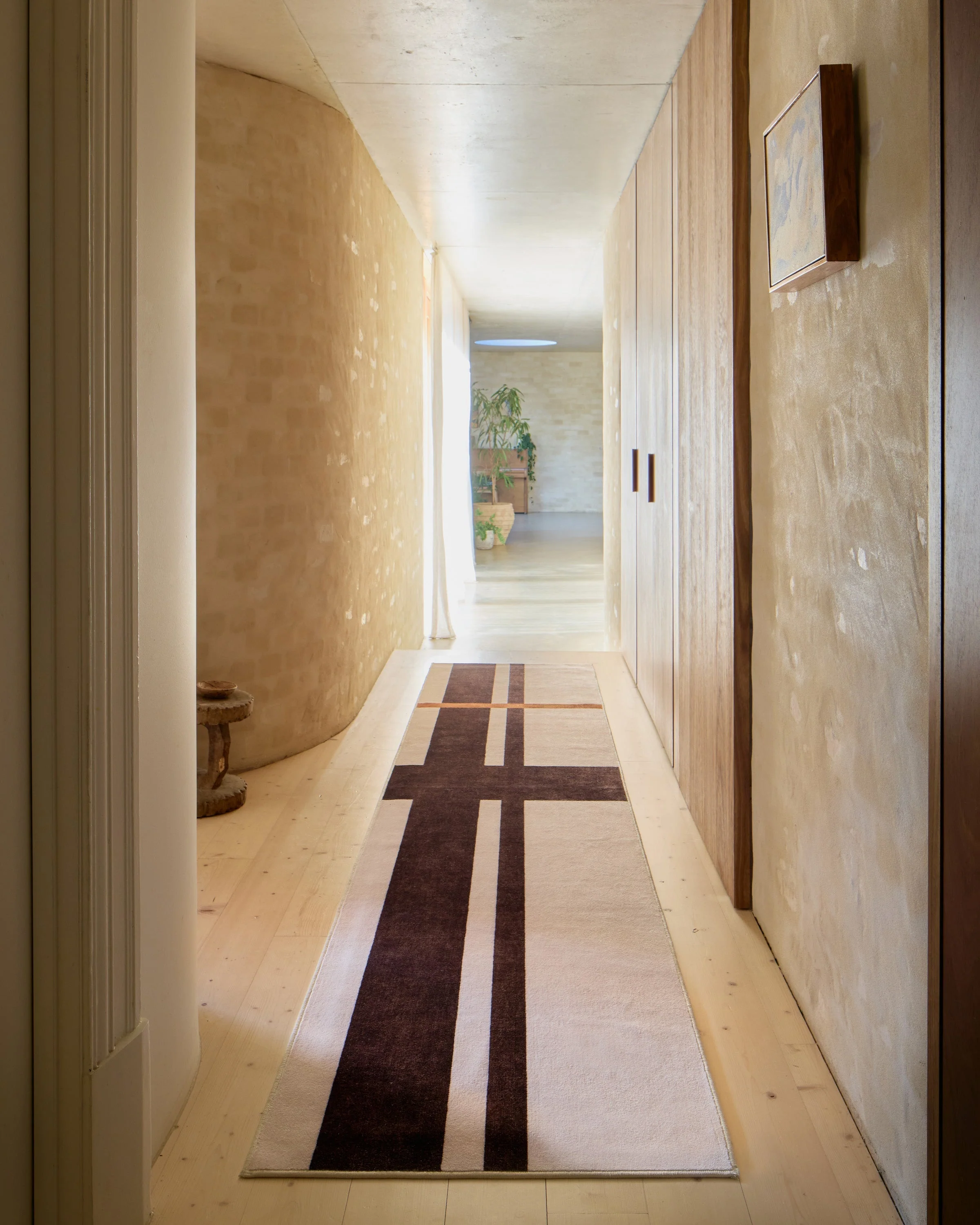 Scala Ivory & Brown Flatwoven Rug by The Local Project - Image 2
