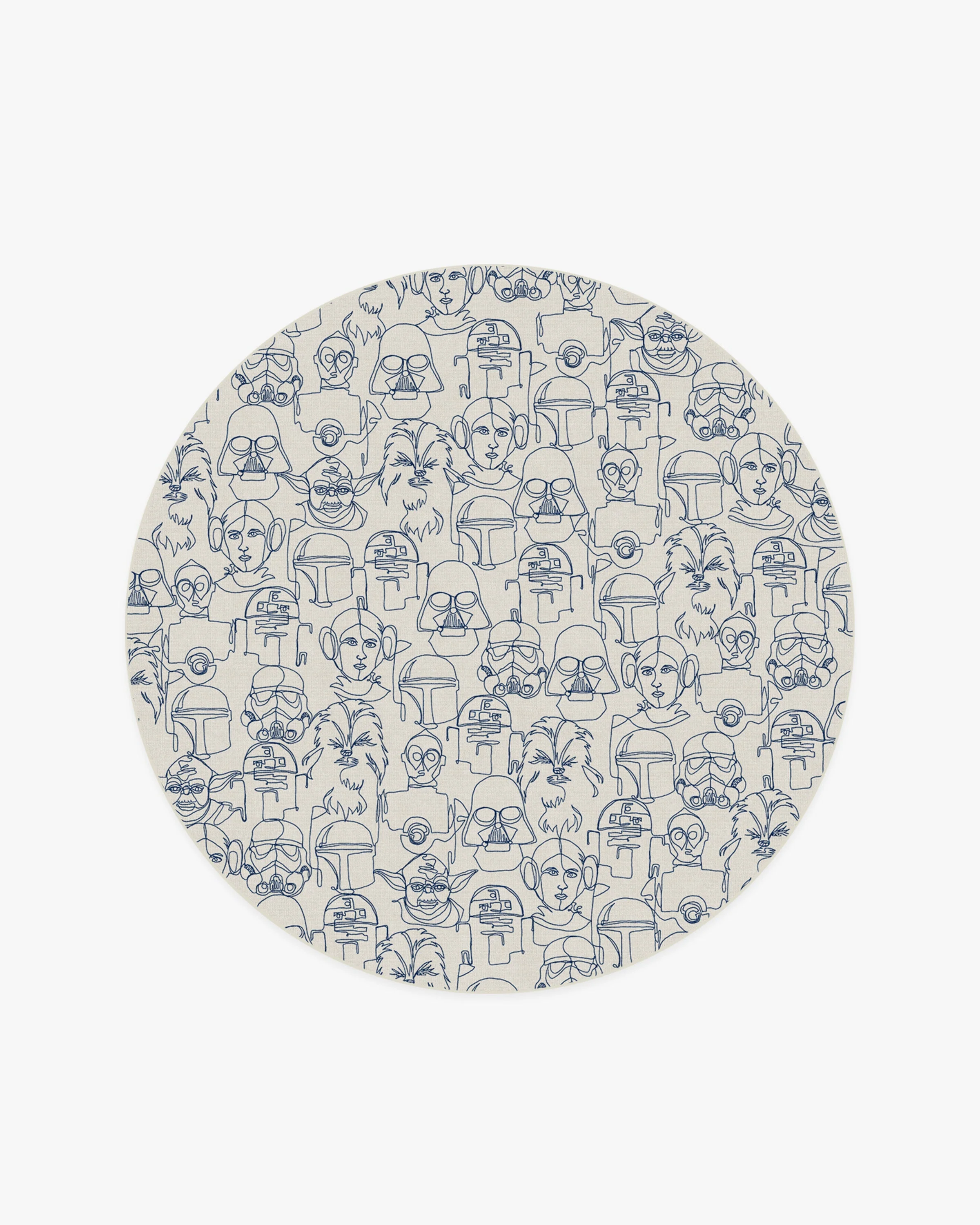 The Saga Delft Blue Flatwoven Rug - Image 16