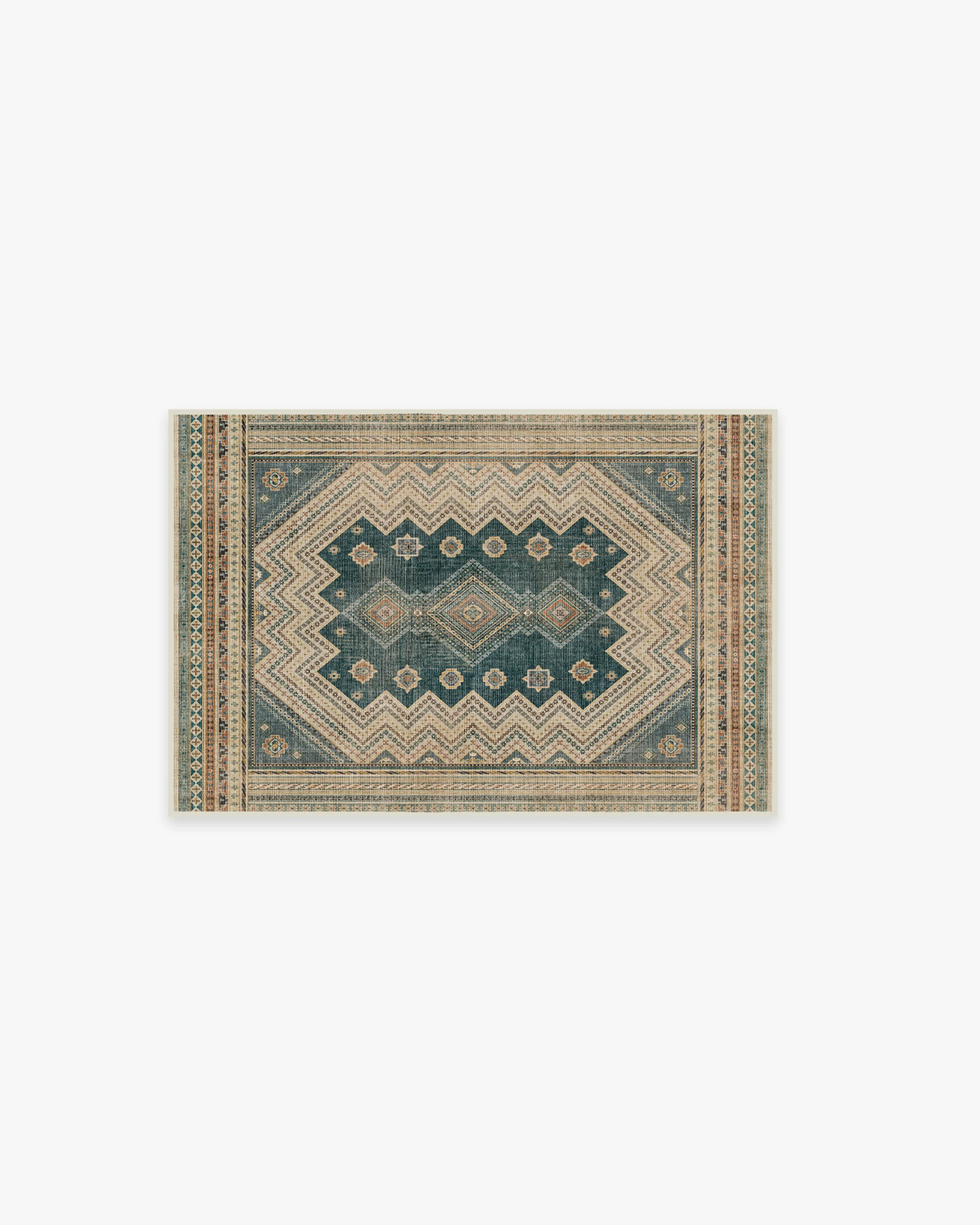 Toy Story Terrene Antique Teal Flatwoven Rug - Image 3