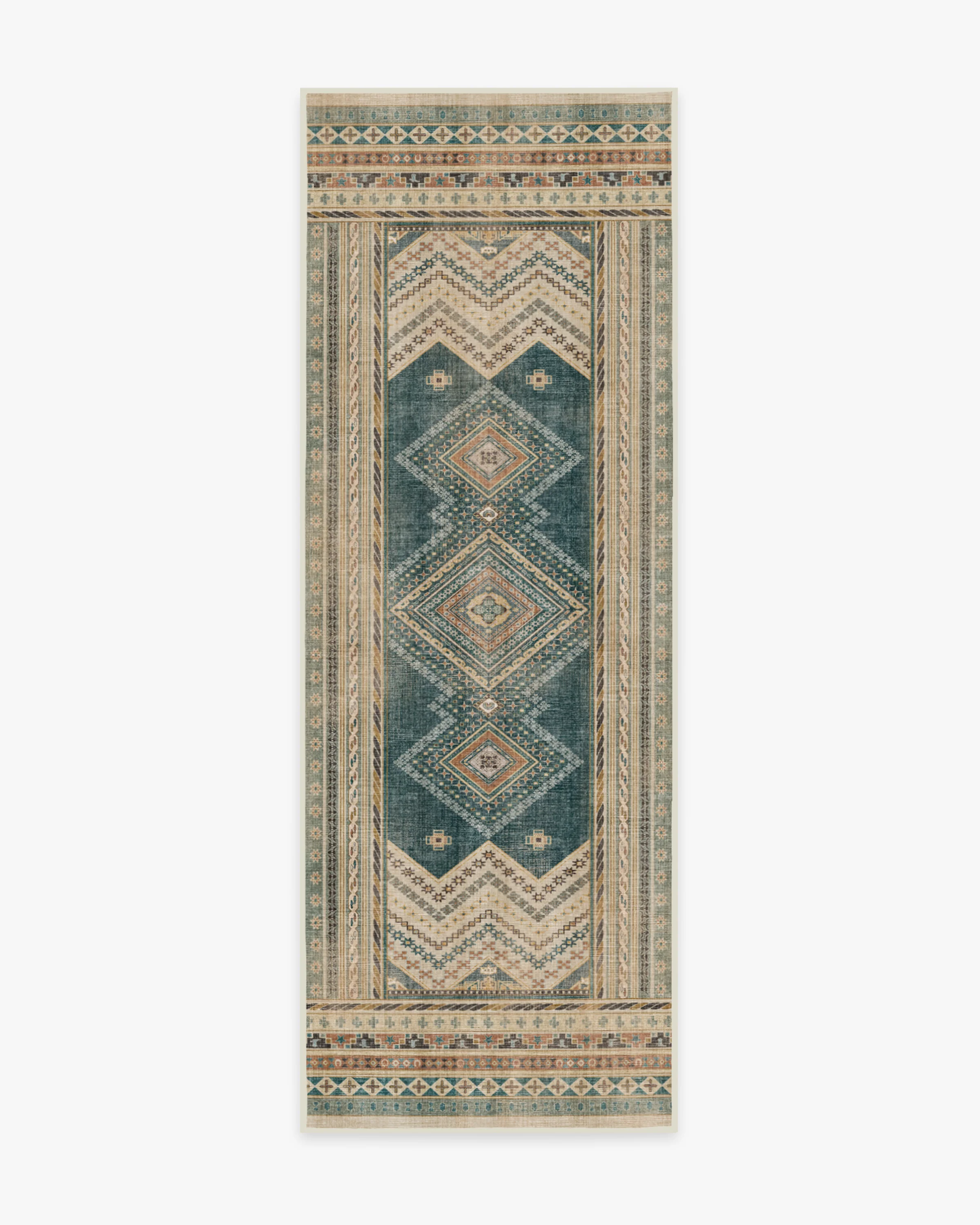 Toy Story Terrene Antique Teal Flatwoven Rug - Image 4