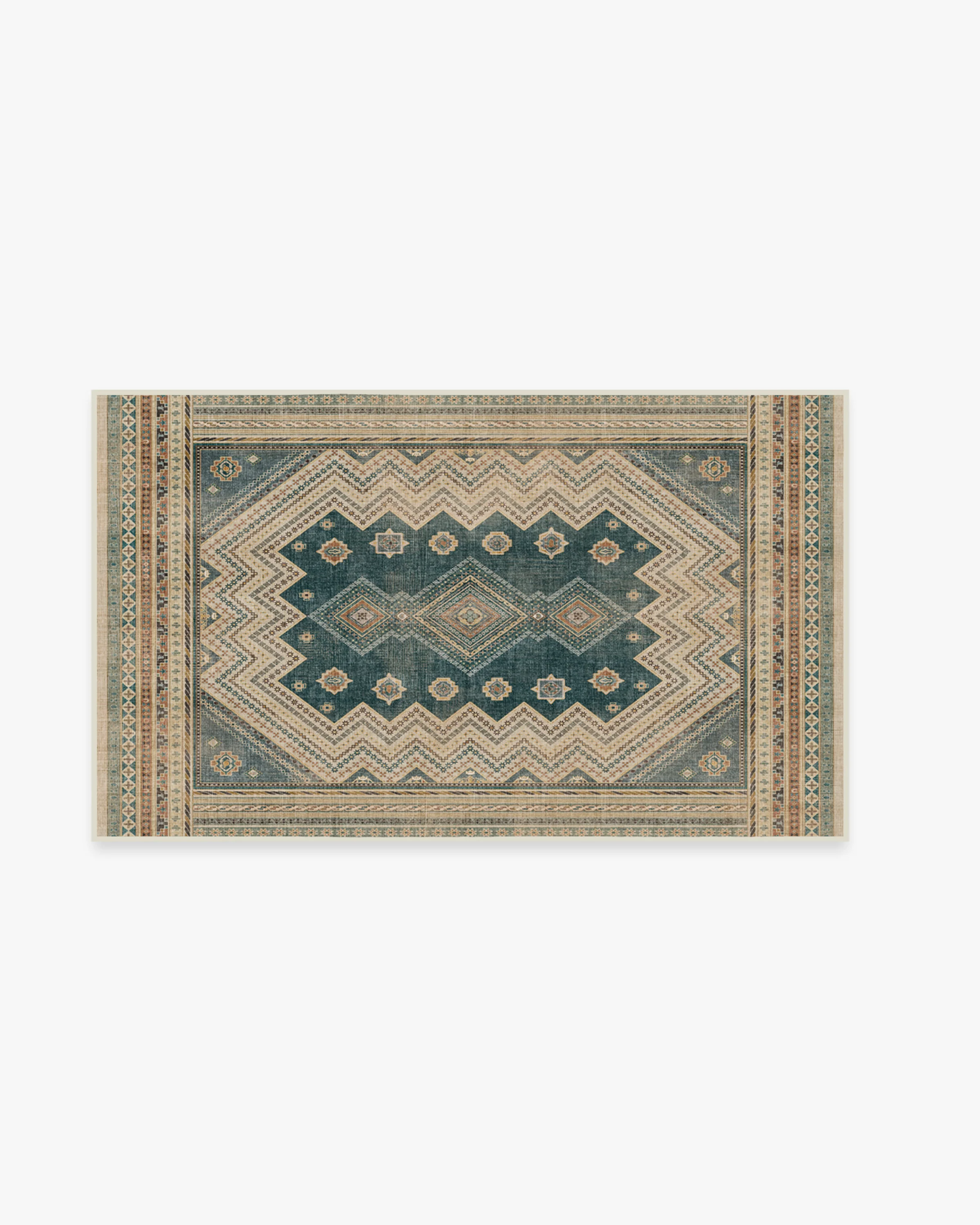 Toy Story Terrene Antique Teal Flatwoven Rug - Image 5
