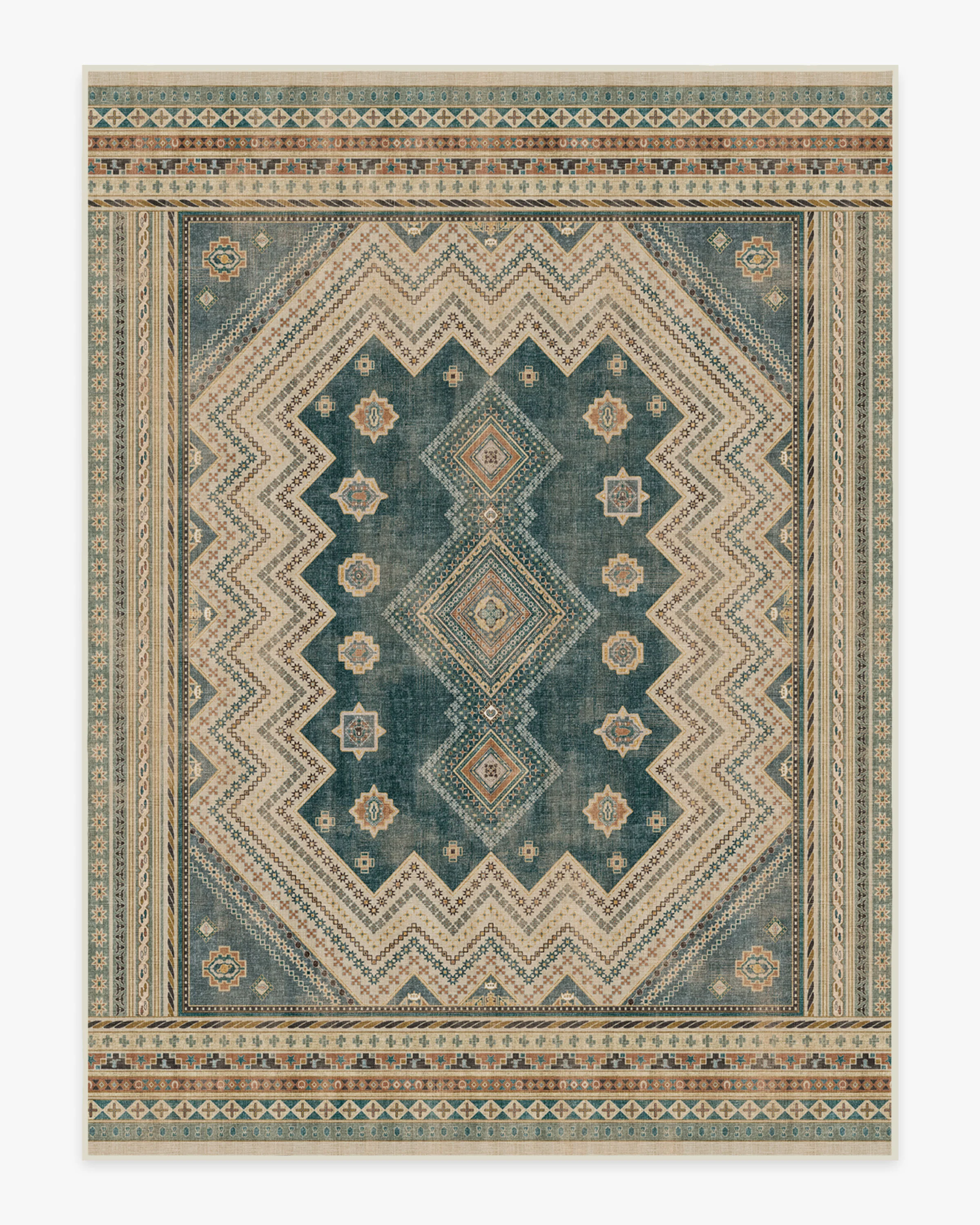 Toy Story Terrene Antique Teal Flatwoven Rug - Image 8
