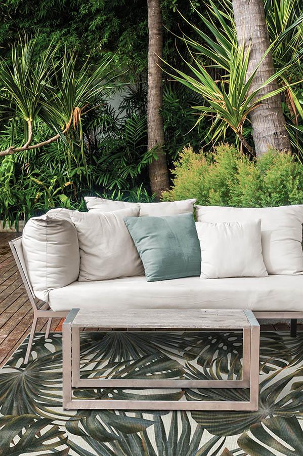 Tropical Green Outdoor Rug - Image 3