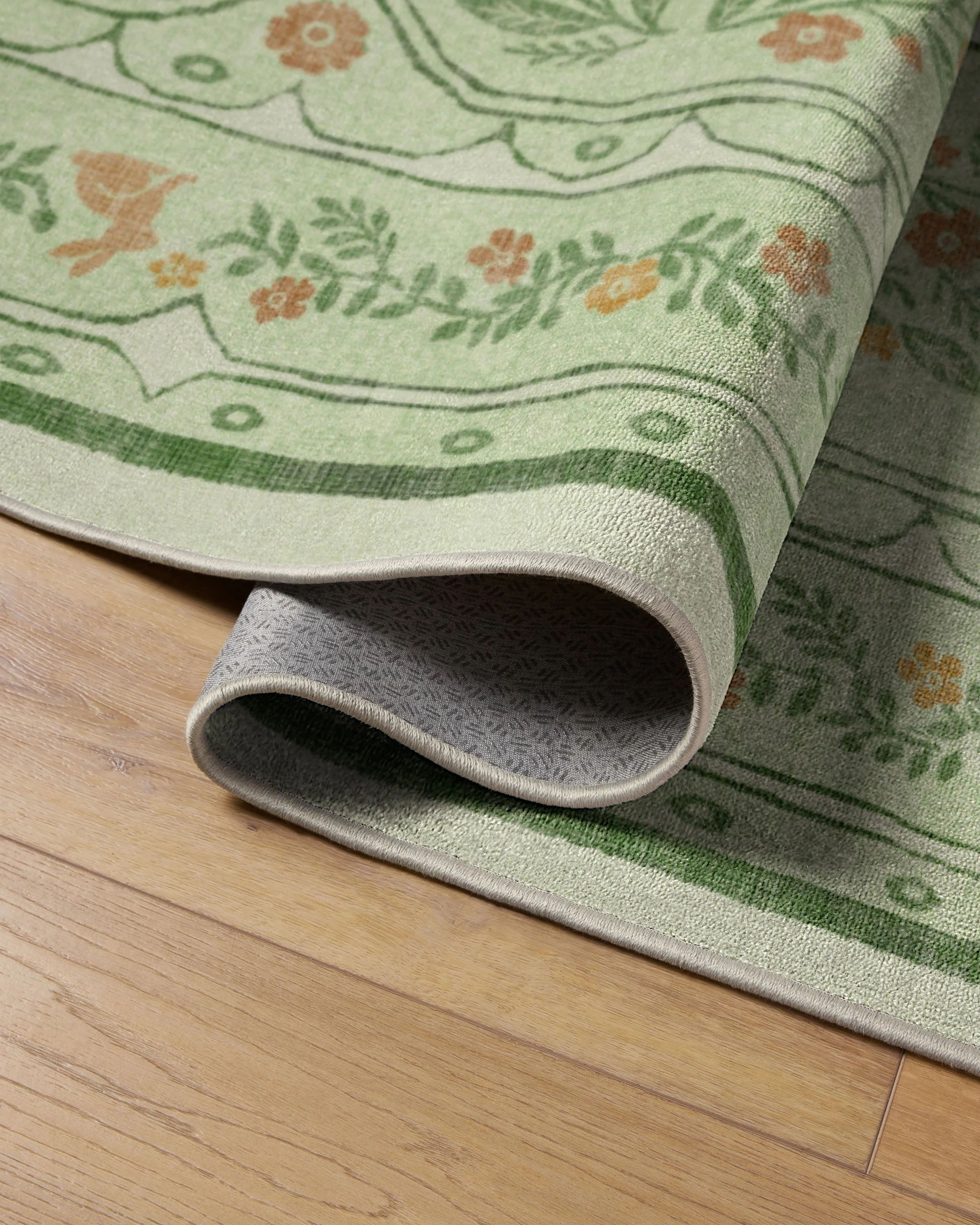 Twin Bunny Border Green Rug - Image 4