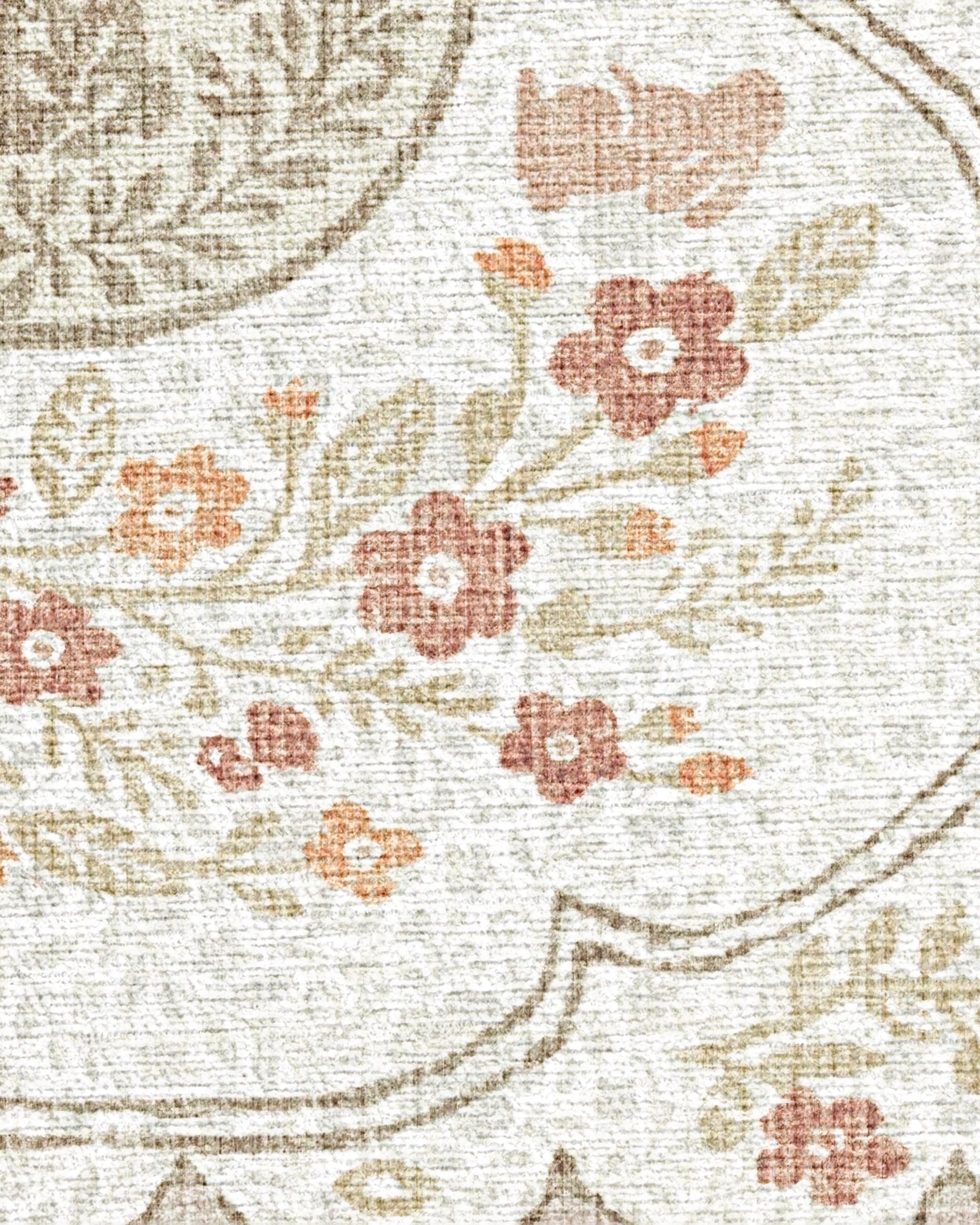 Twin Bunny Border Natural Flatwoven Rug - Image 4