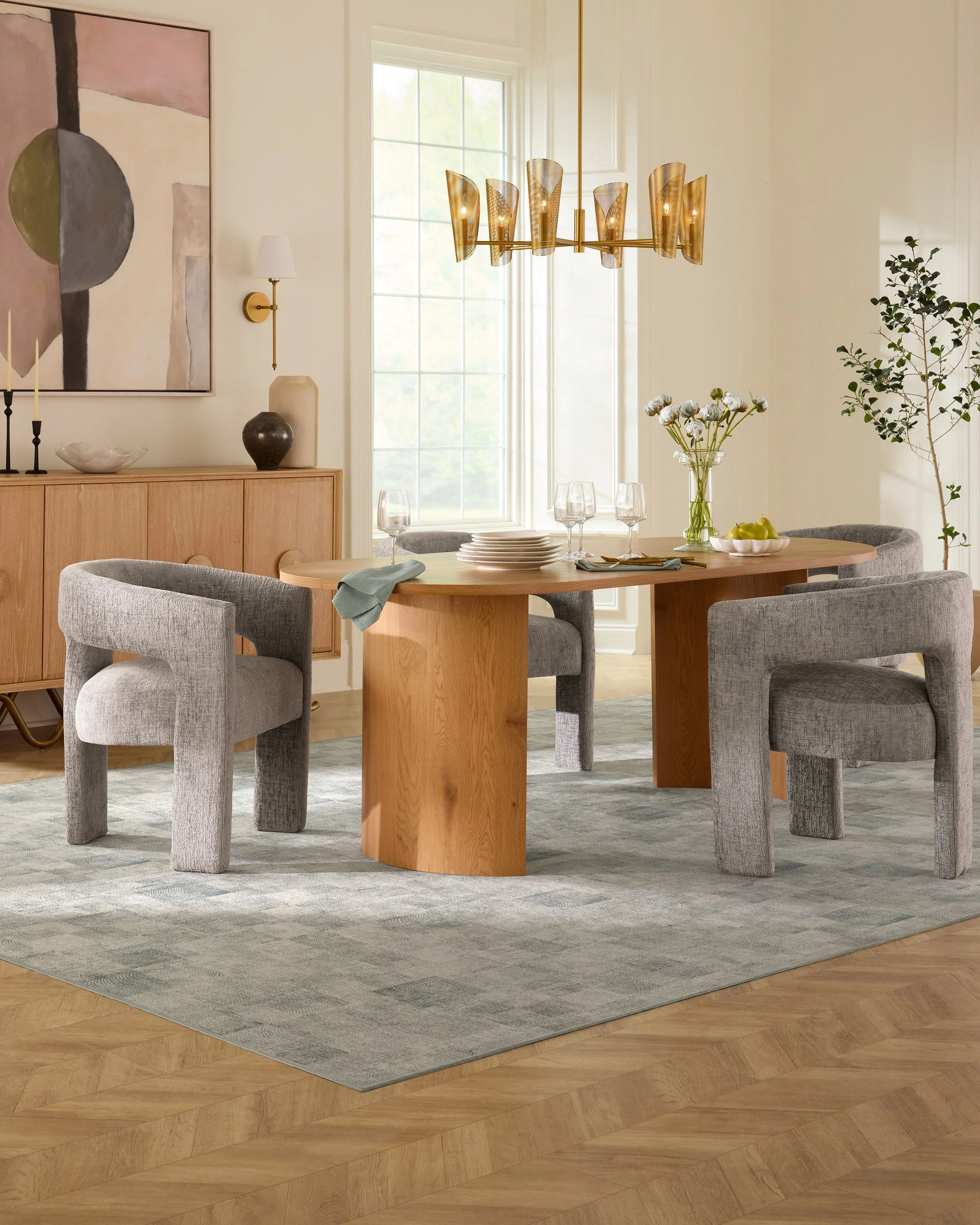 Uma Grey Flatwoven Rug - Image 2