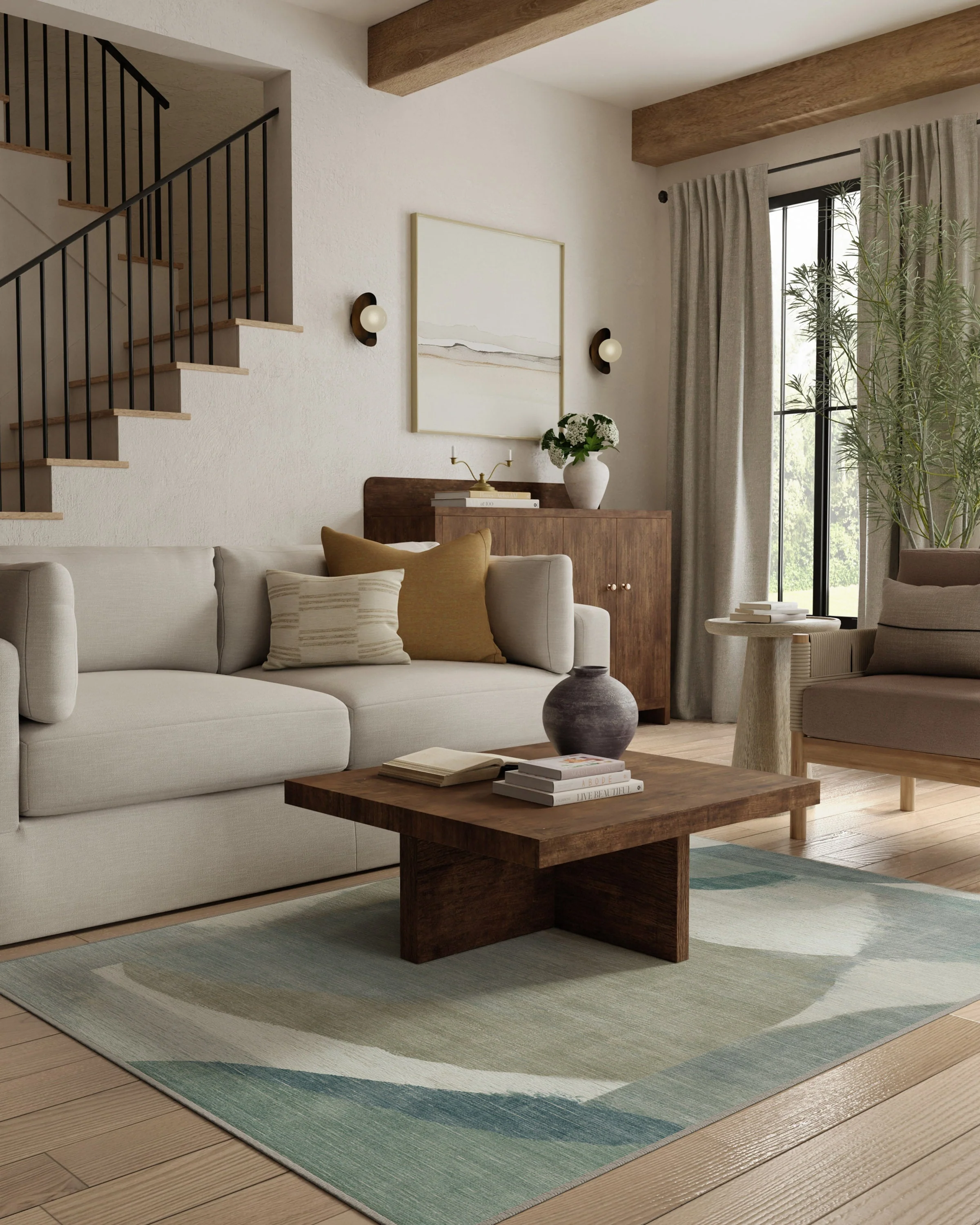 Vale Sage & Tan Rug - Image 9