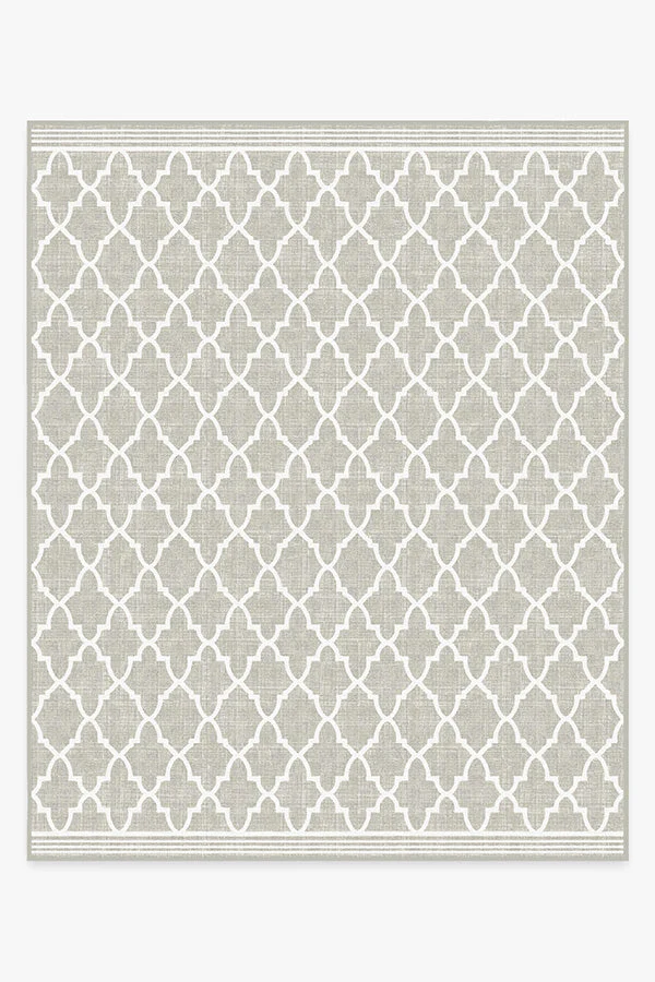Varia Trellis Stone Outdoor Rug - Image 10