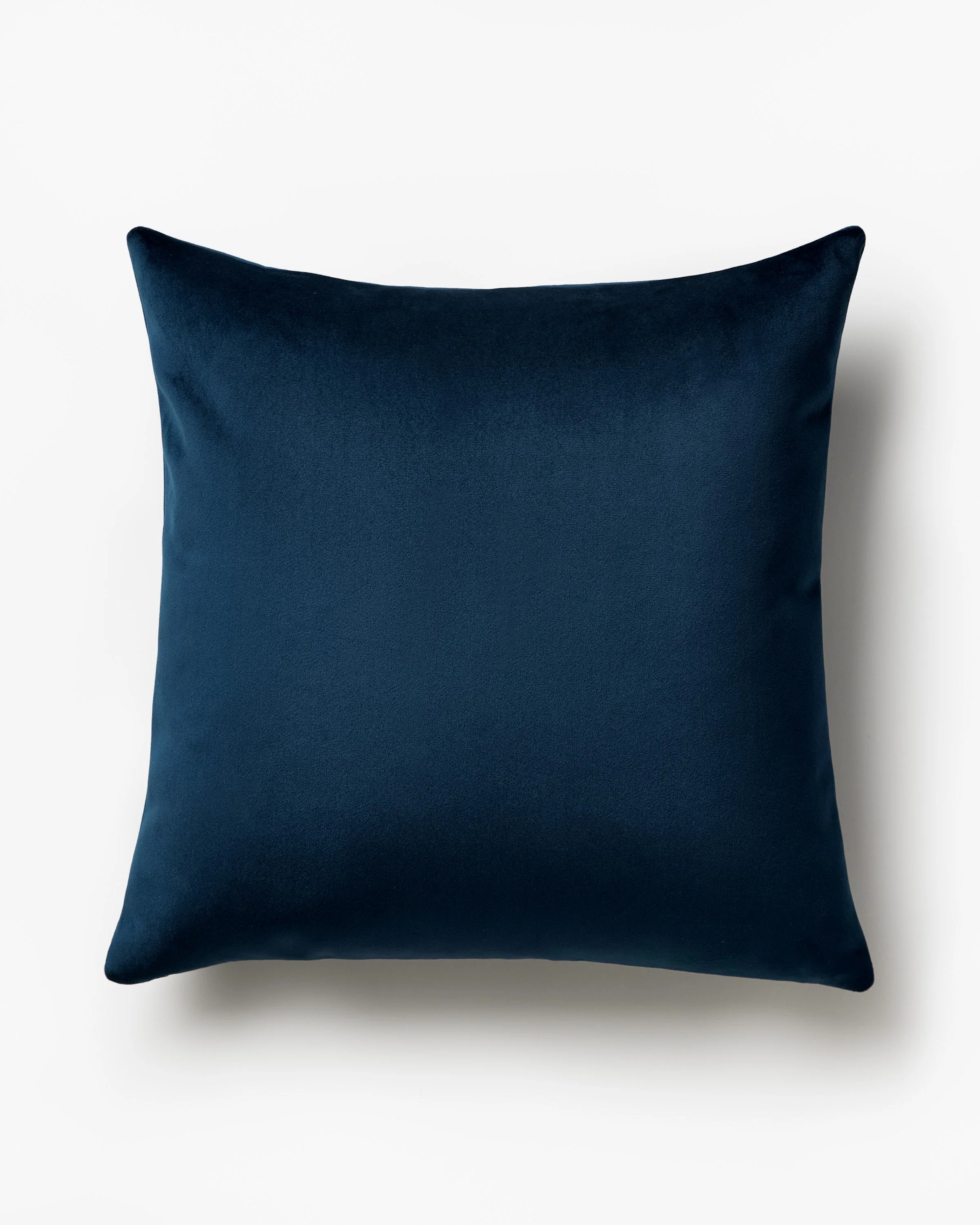Midnight Blue Velvet Throw Pillow - Image 8
