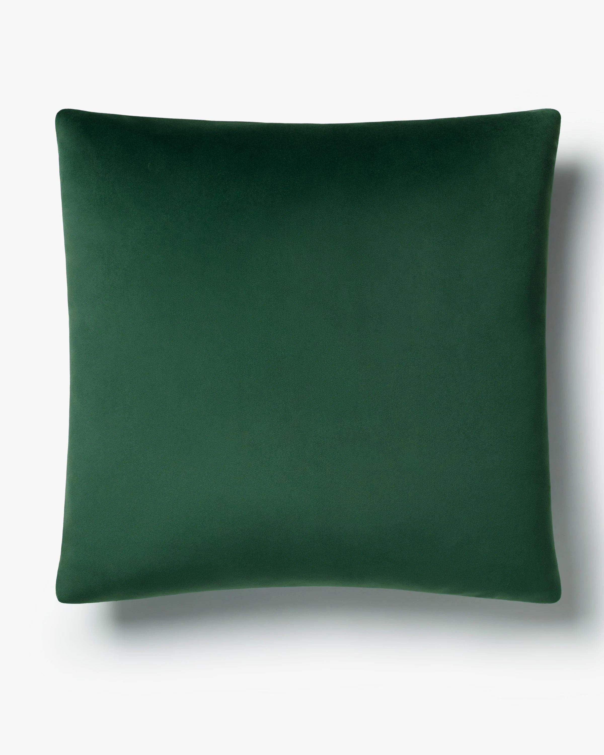 Spruce Green Velvet Throw Pillow - Image 2