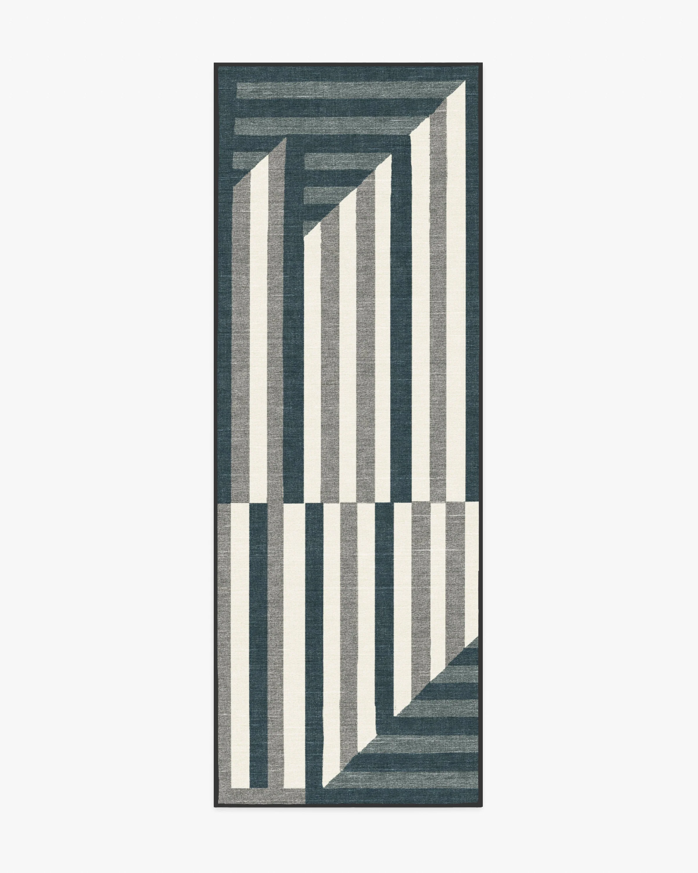 Venn Charcoal Flatwoven Rug