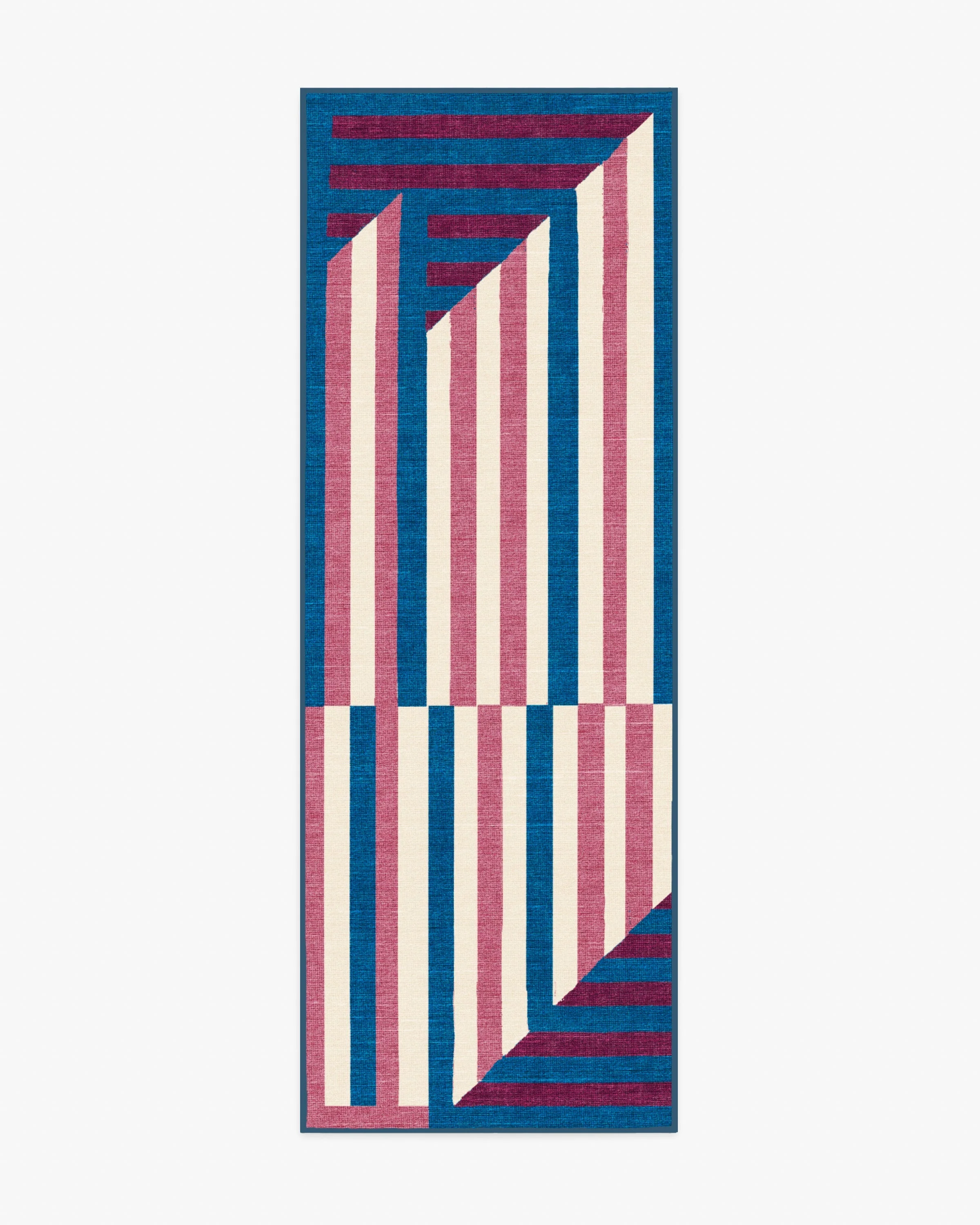 Venn Pink & Blue Flatwoven Rug