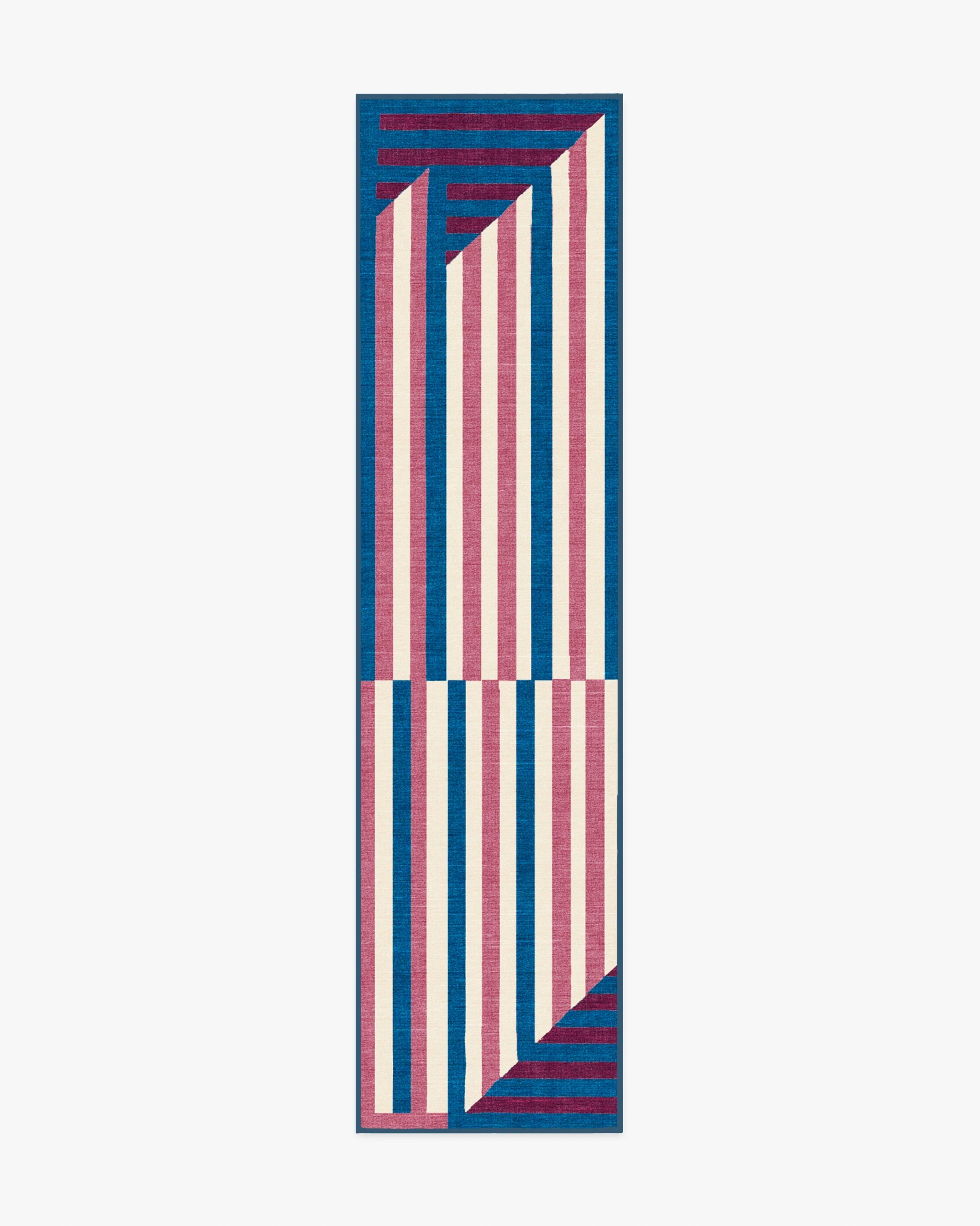 Venn Pink & Blue Flatwoven Rug - Image 4