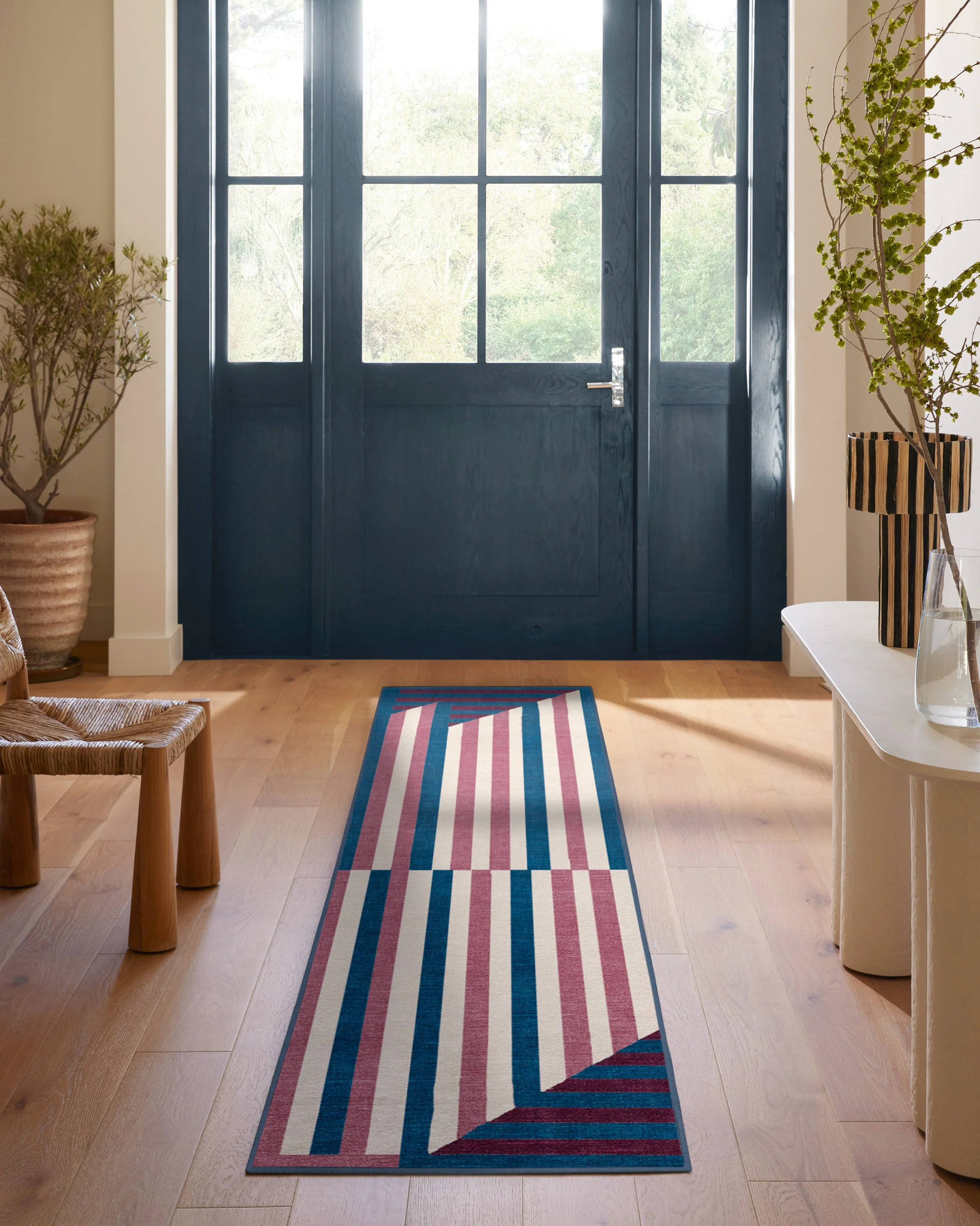 Venn Pink & Blue Rug - Image 2