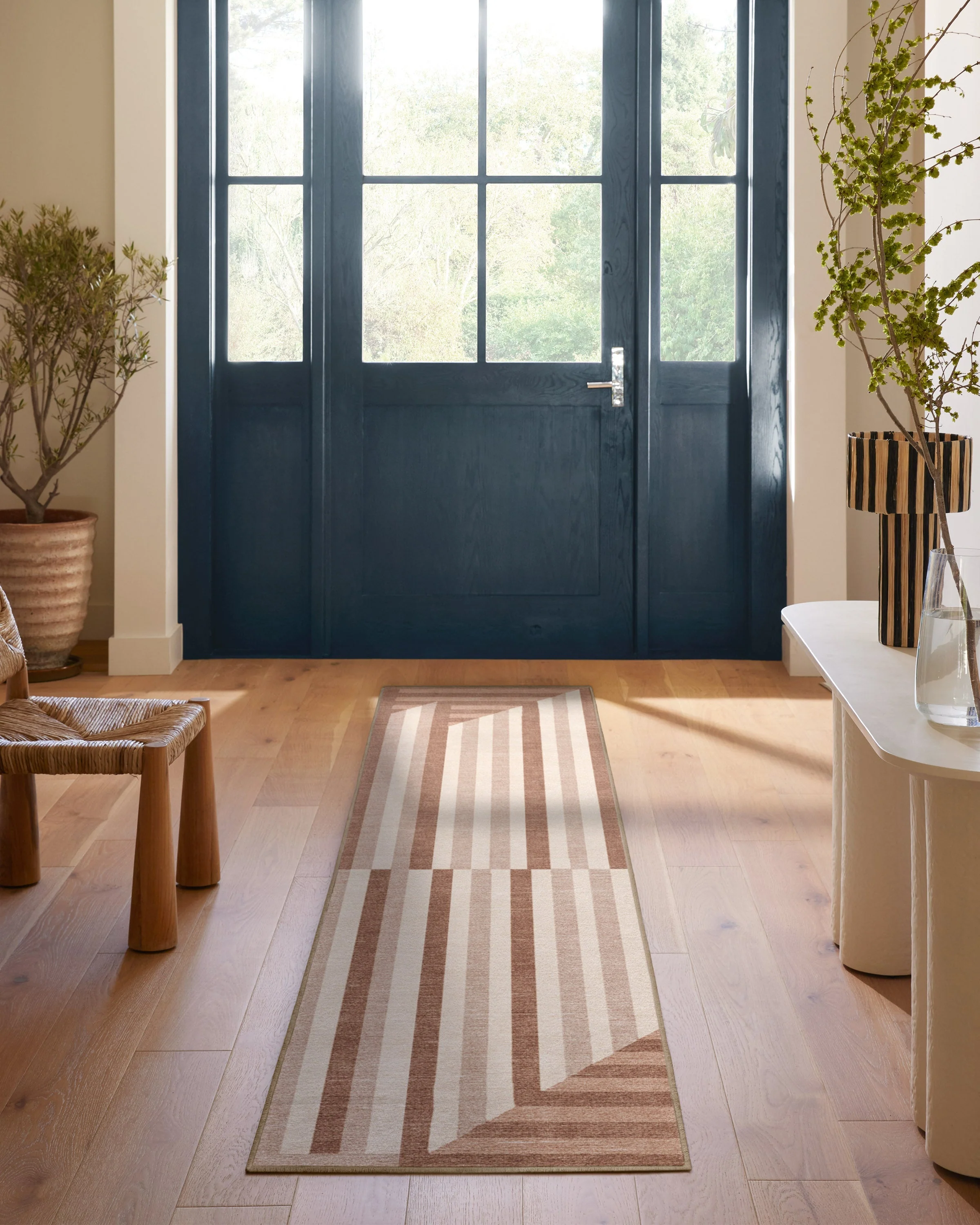 Venn Soft Brown Flatwoven Rug - Image 2