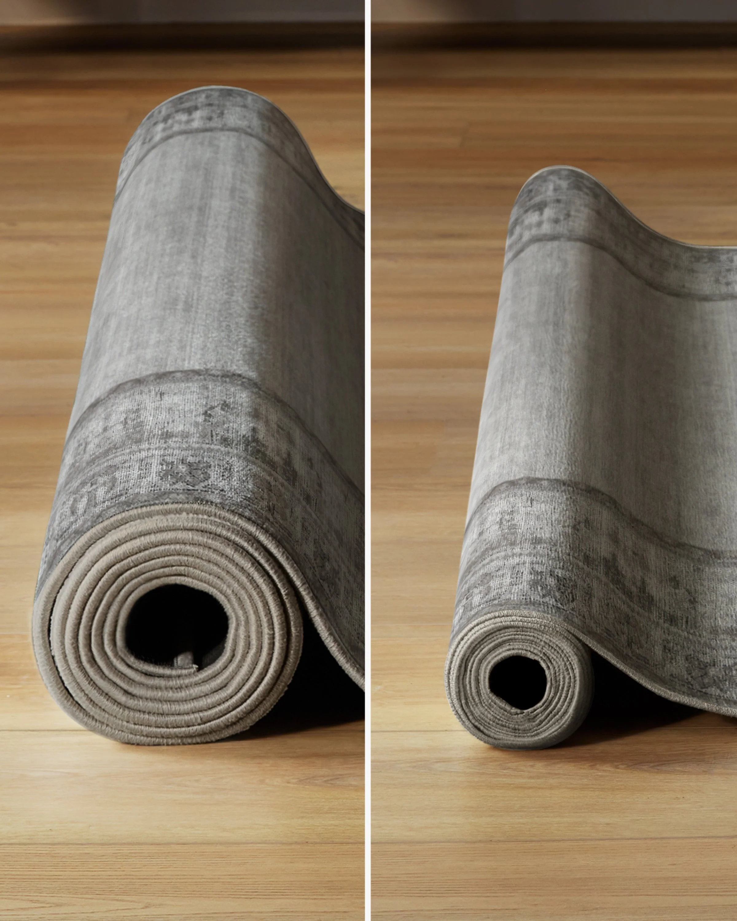 Vintage Daisy Bordered Grey Rug - Image 15