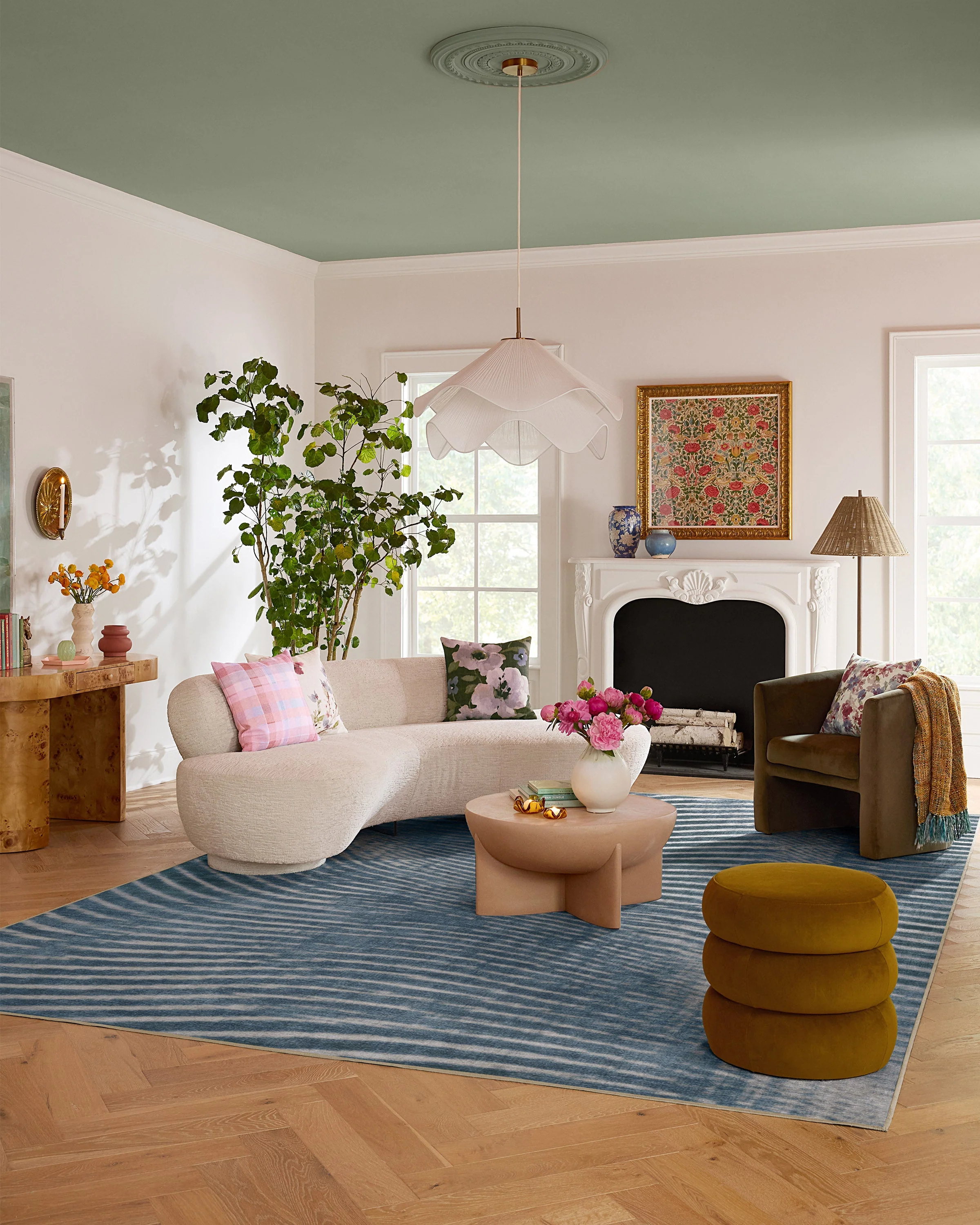 Wesley Blue Flatwoven Rug - Image 8