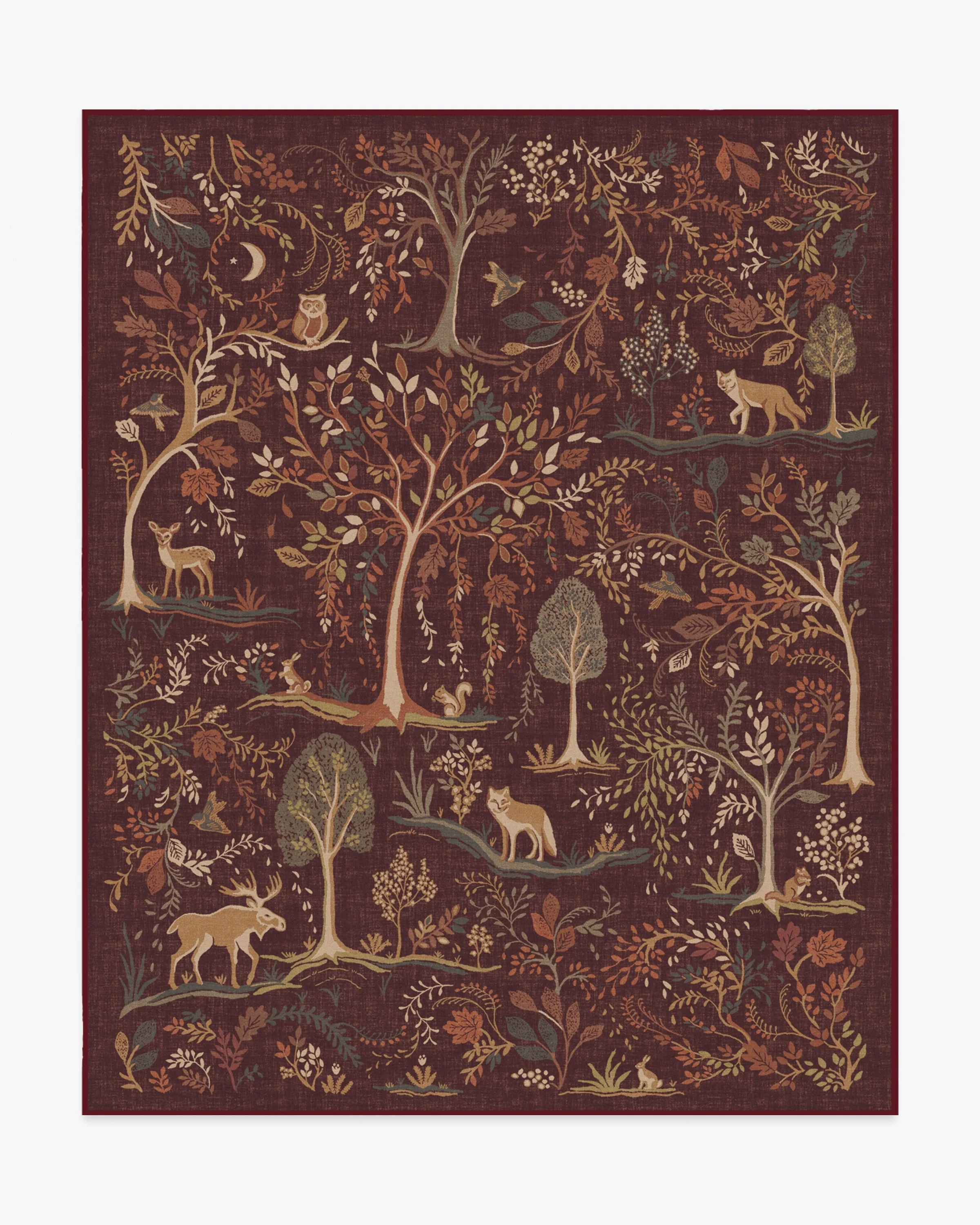 Wilder Burgundy Multicolor Rug - Image 9