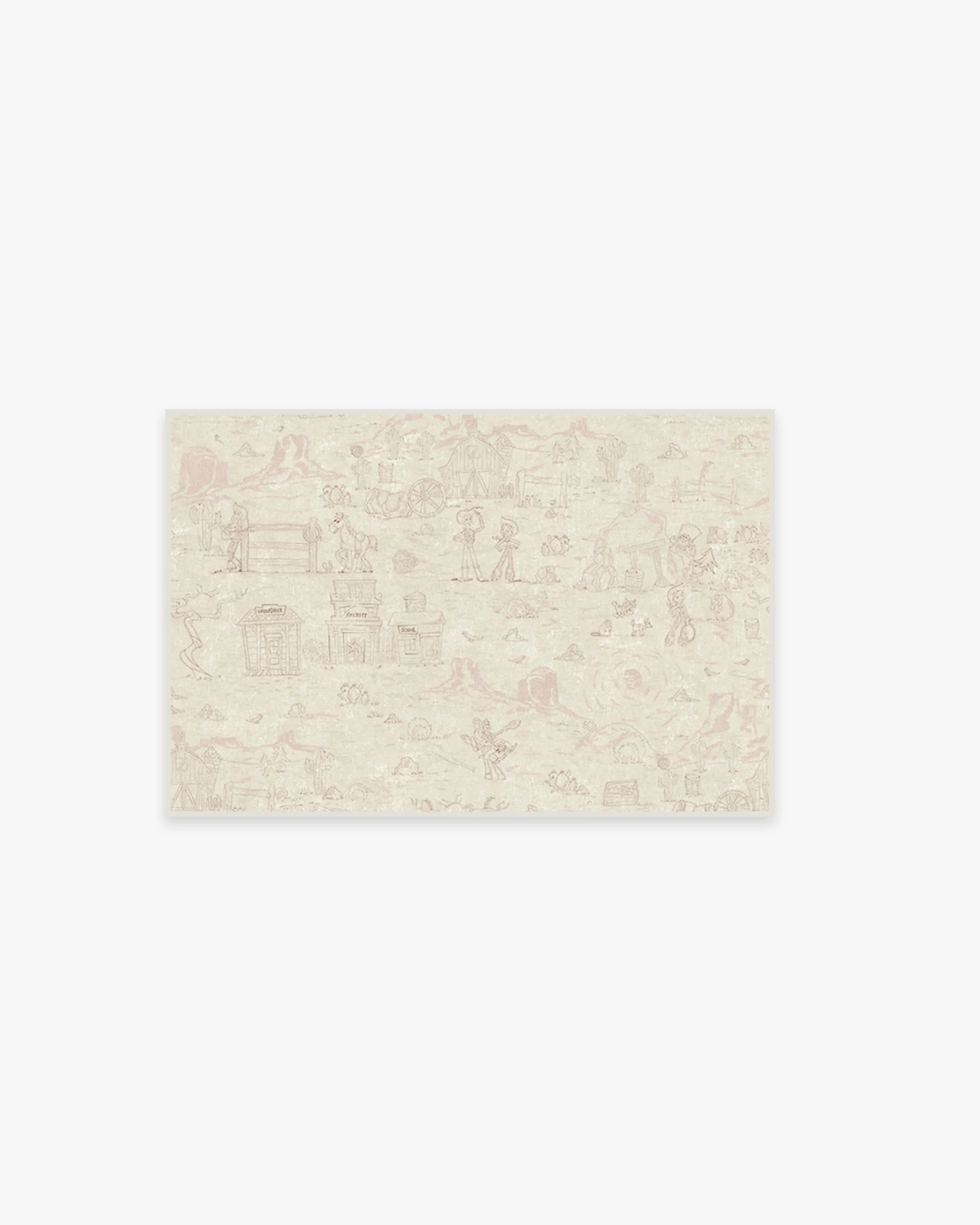 Woody's Roundup Soft Rose Pink Rug - Image 3