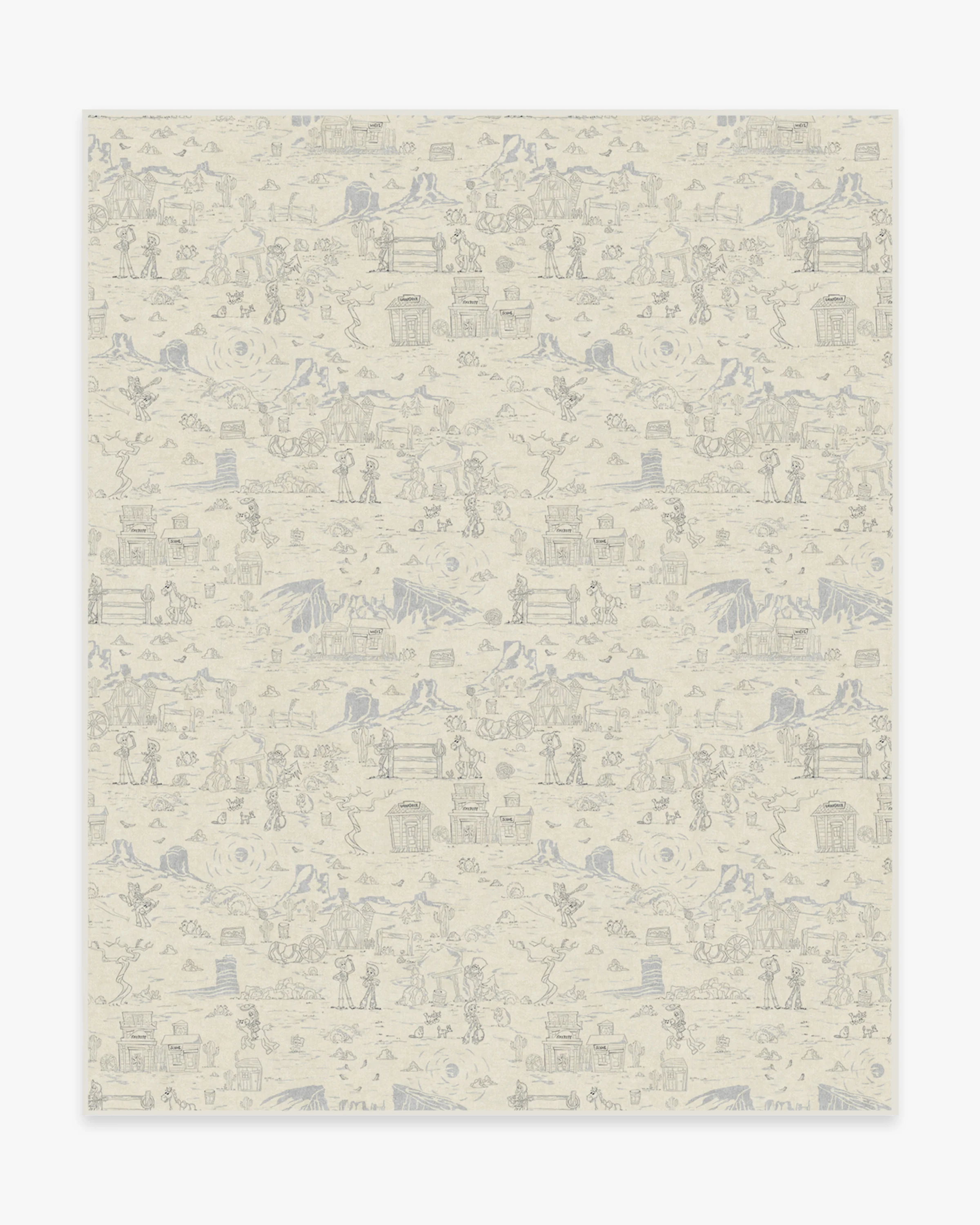 Woody's Roundup Stone Blue Flatwoven Rug - Image 7