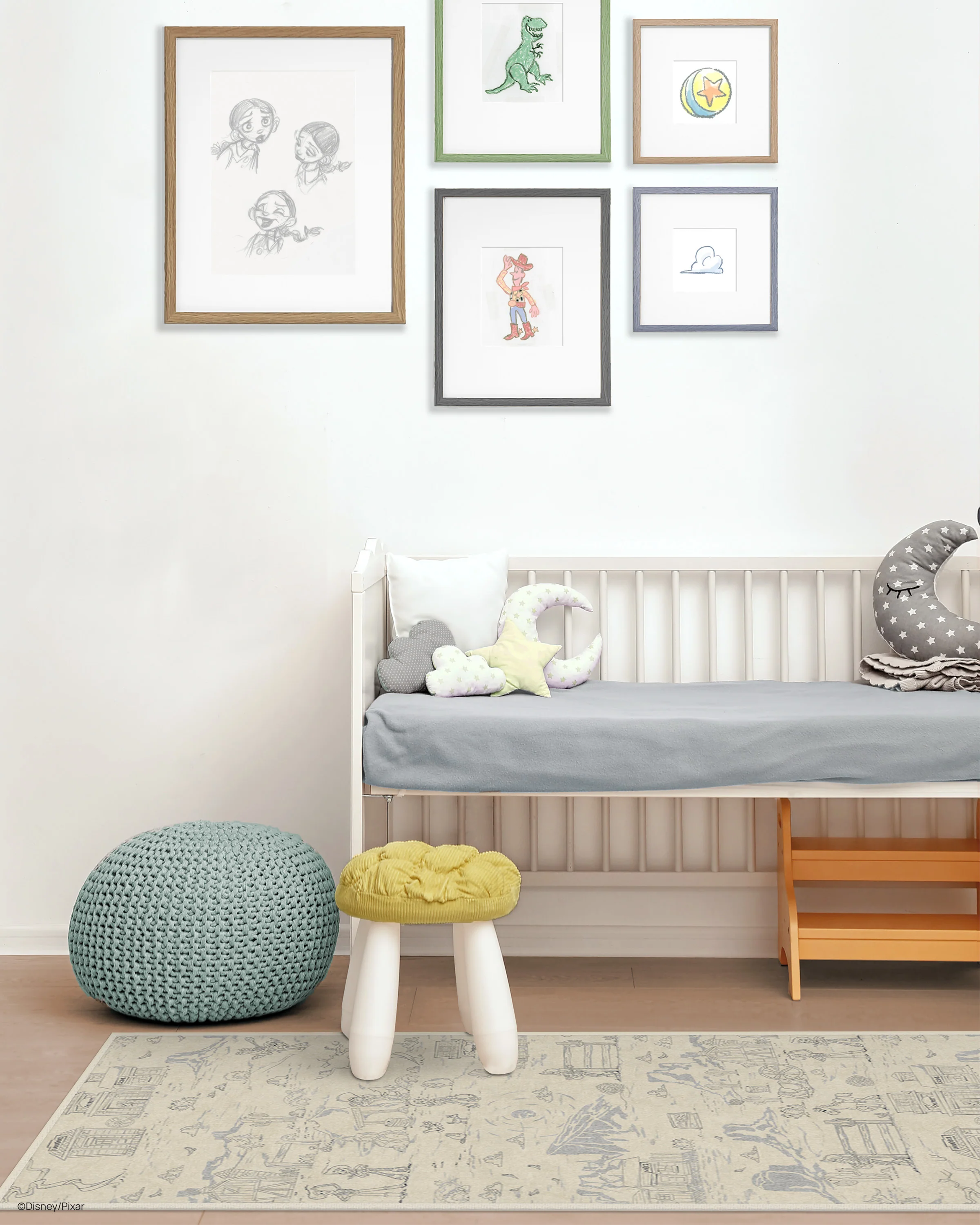 Woody's Roundup Stone Blue Flatwoven Rug - Image 9