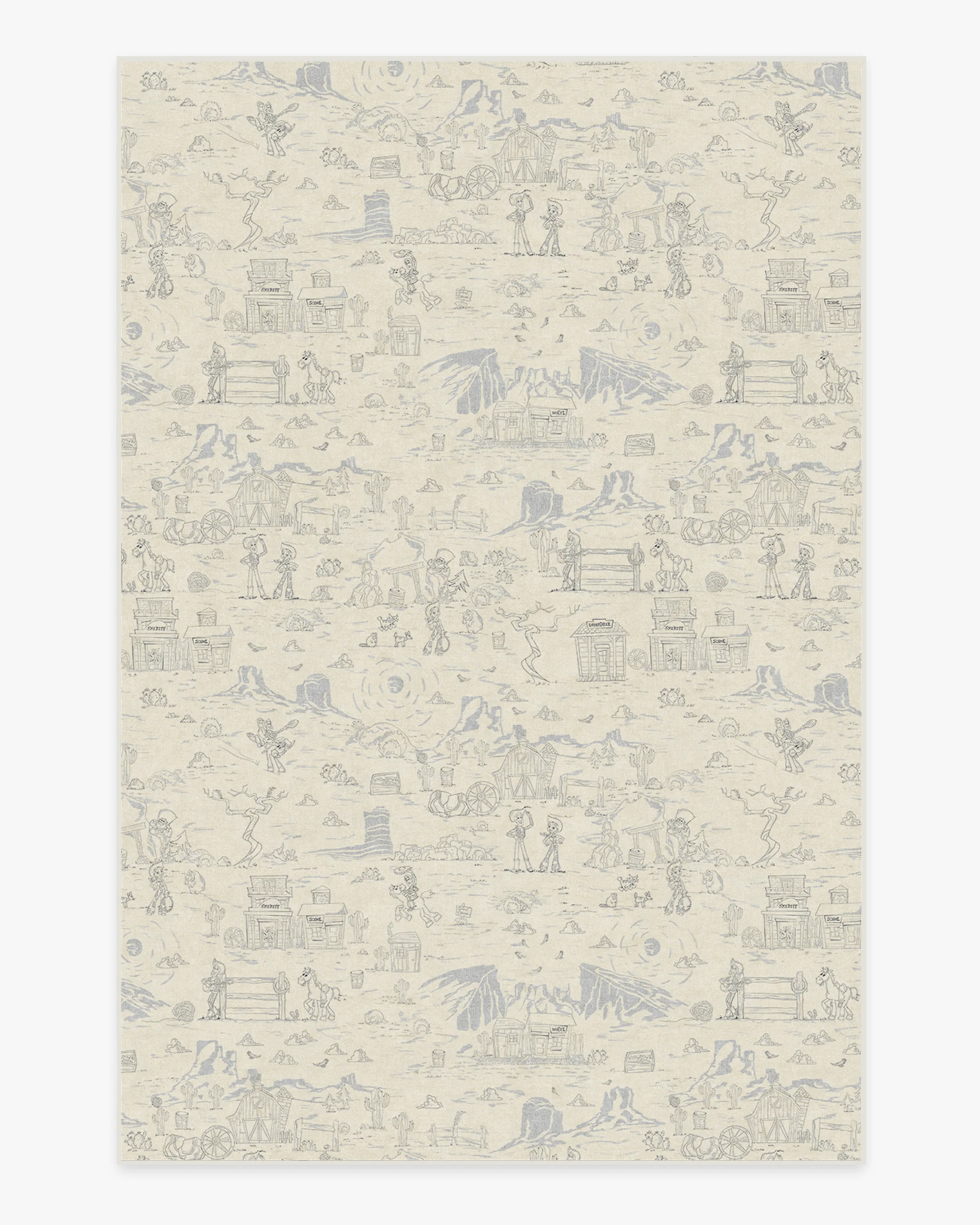 Woody's Roundup Stone Blue Rug - Image 6