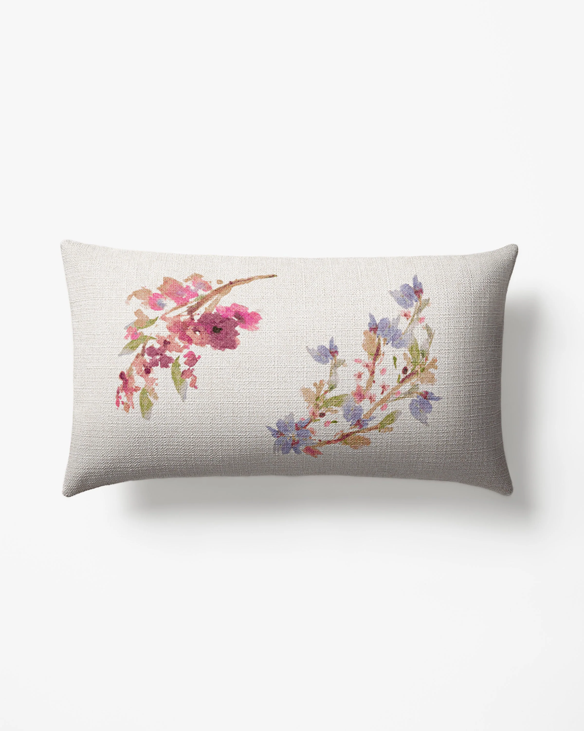 Bloom Ivory Multicolor Woven Throw Pillow - Image 3