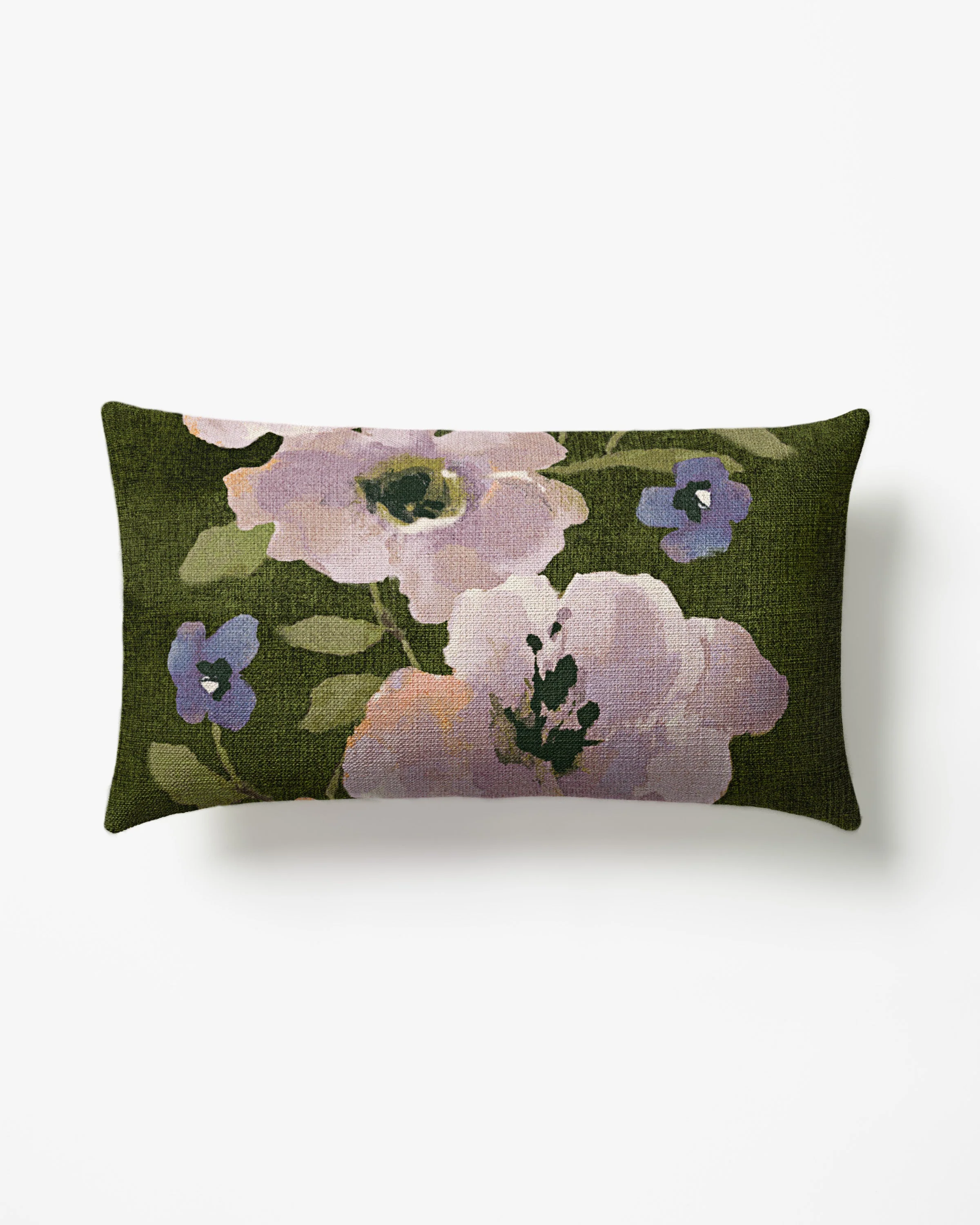 Evelyn Green Woven Throw Pillow - Image 3