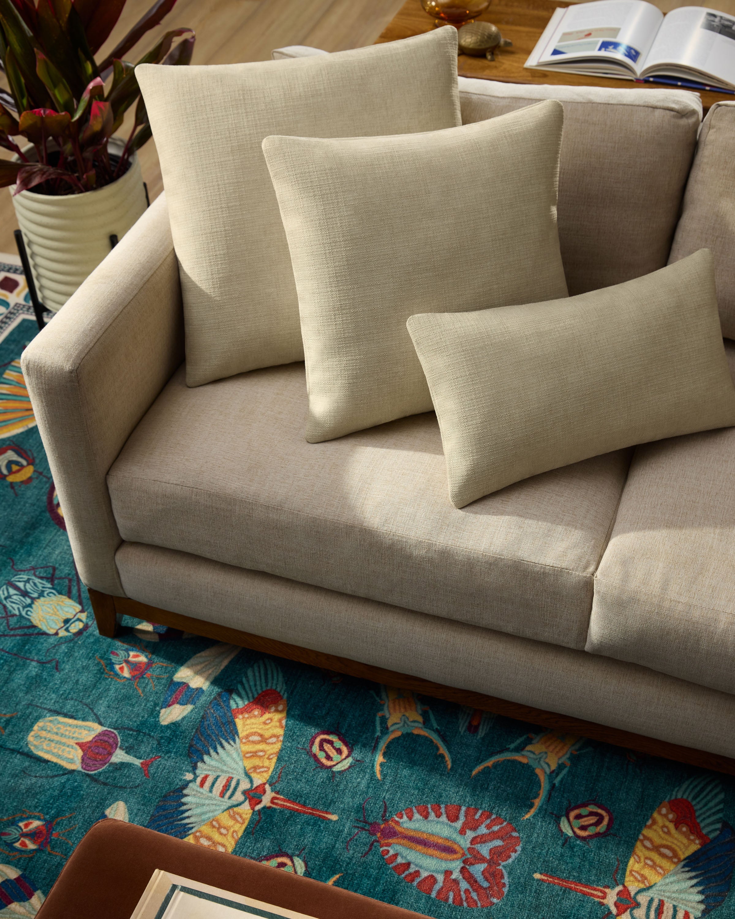 Natural Woven Throw Pillow - Image 6