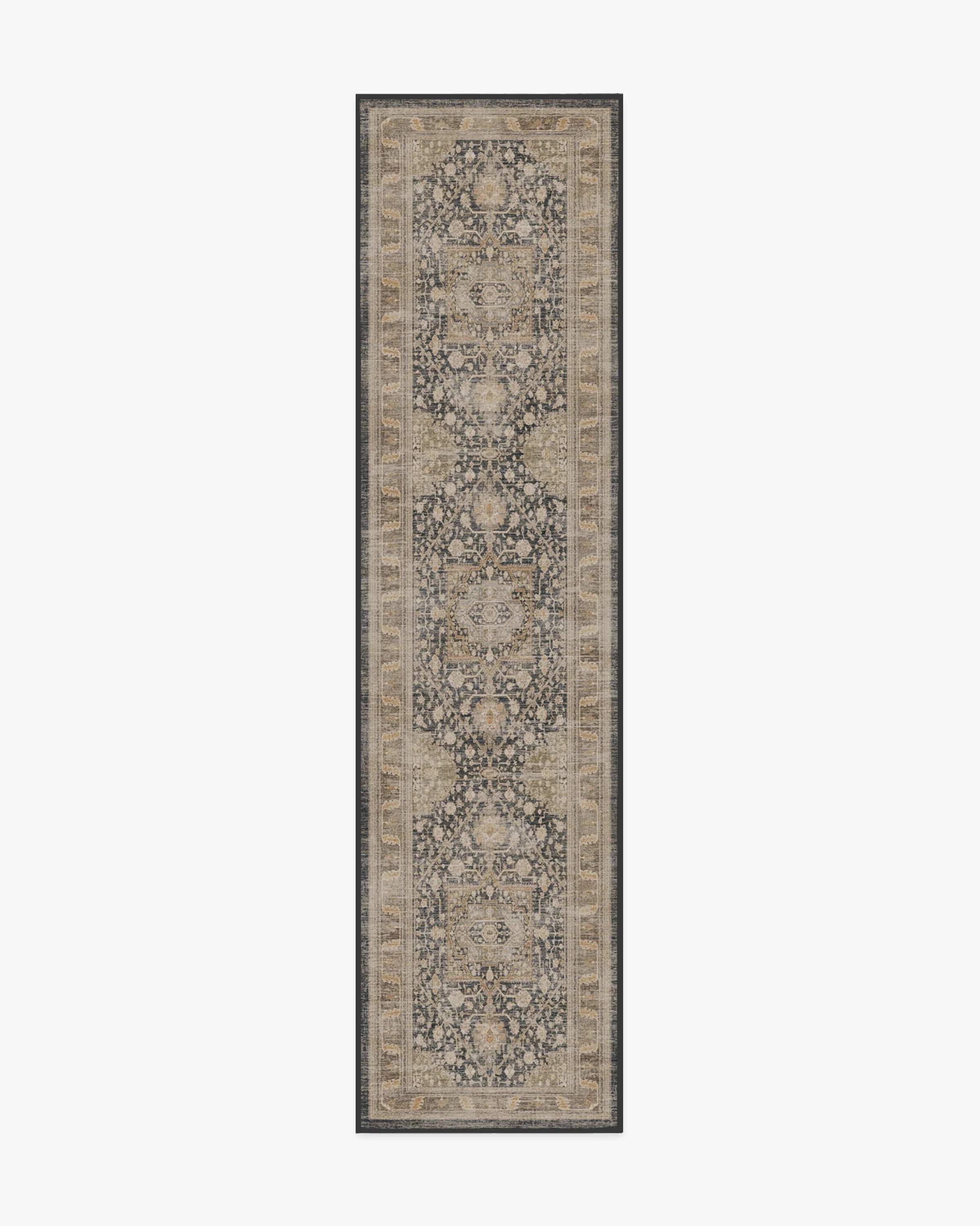 Zahra Ink & Vintage Citron Flatwoven Rug - Image 11