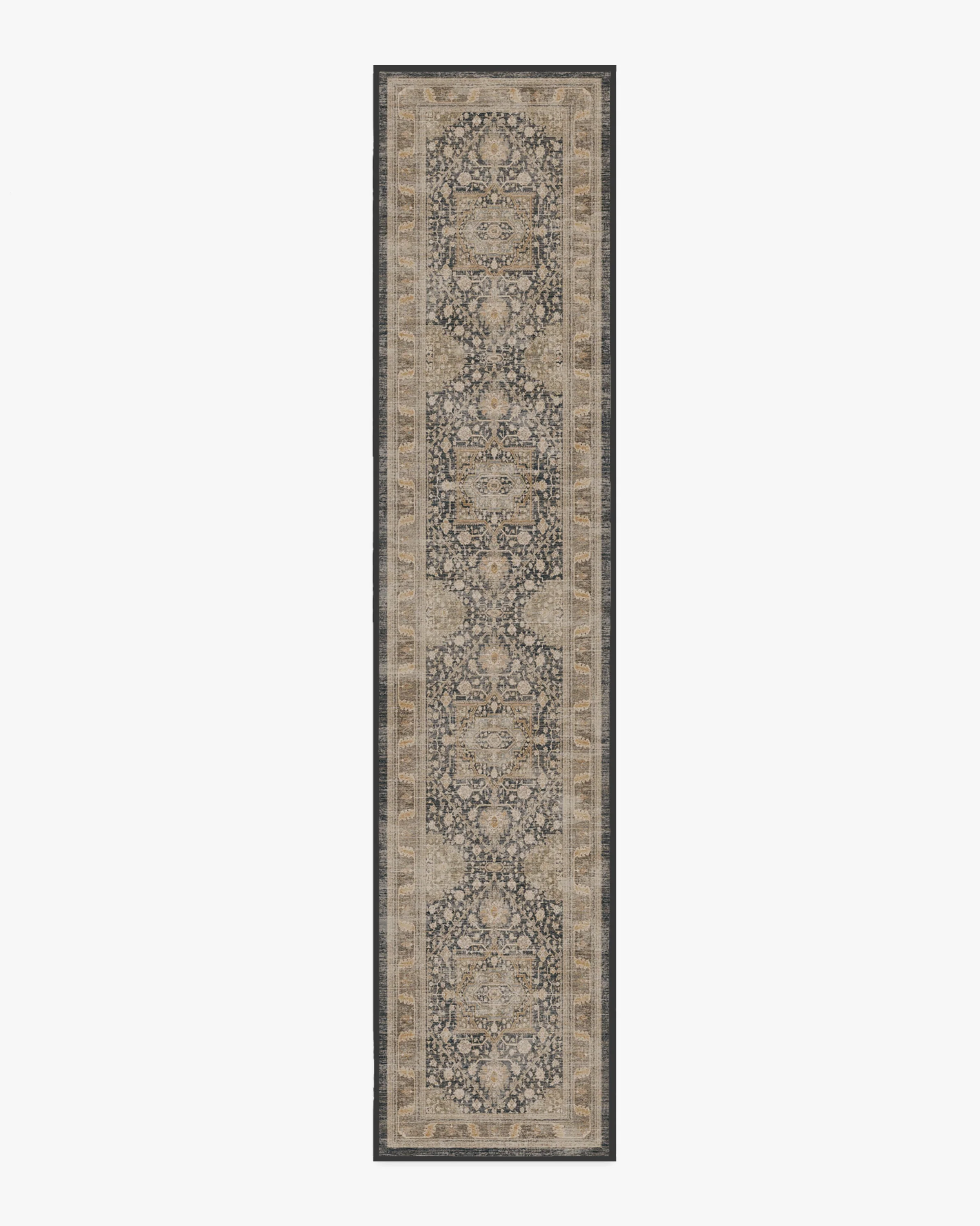 Zahra Ink & Vintage Citron Flatwoven Rug - Image 12