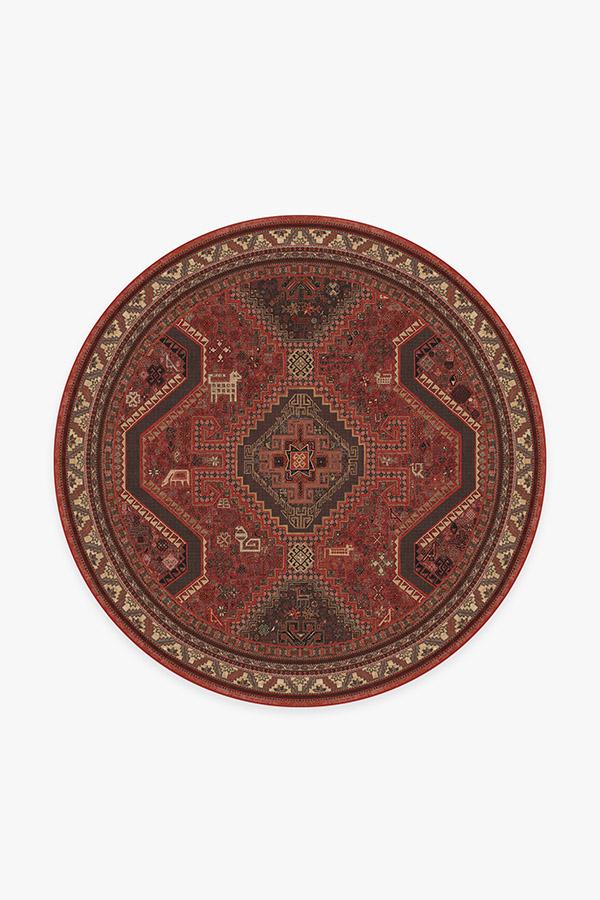 Zareen Scarlet Red Rug - Image 10