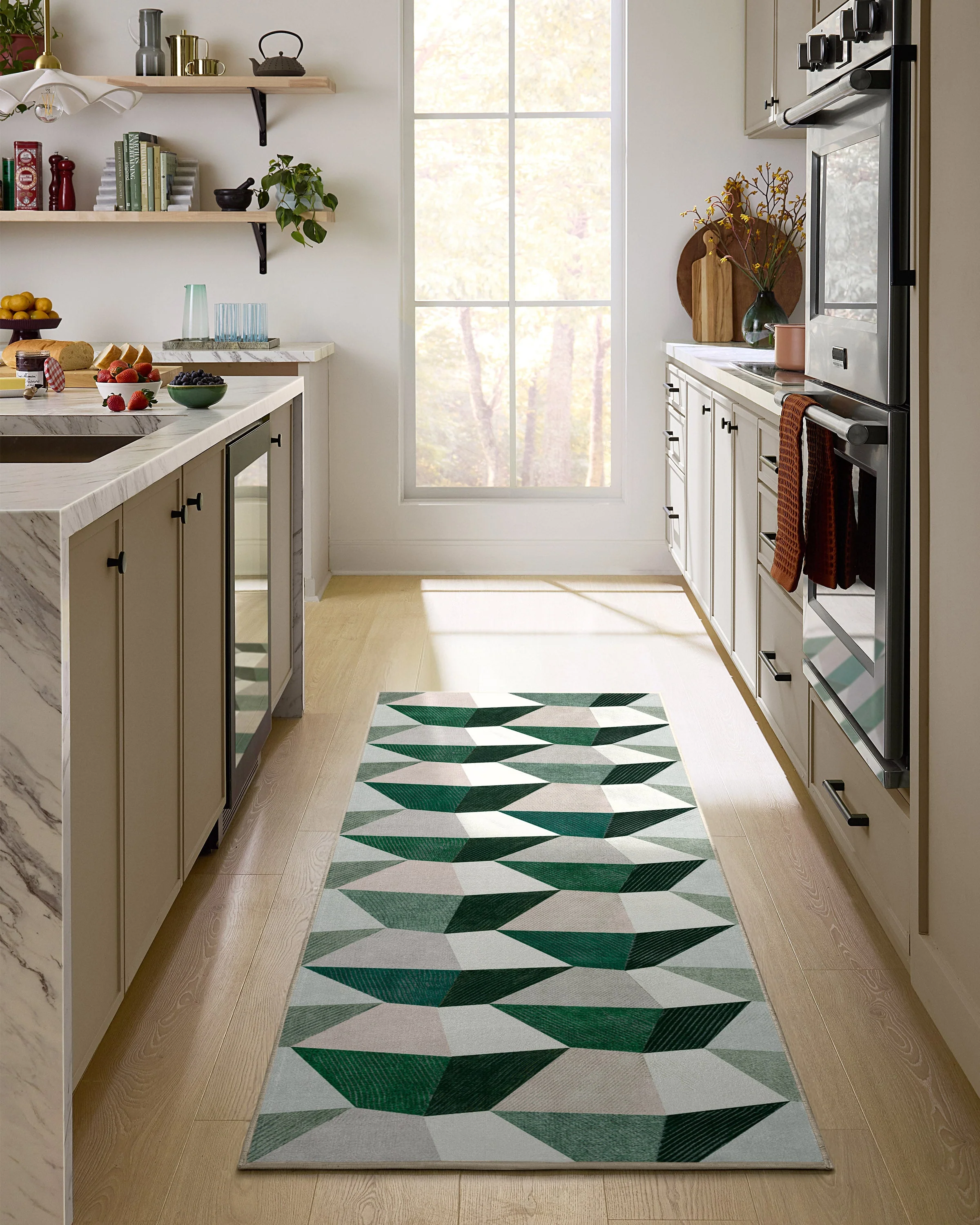 Zeno Green Rug - Image 5