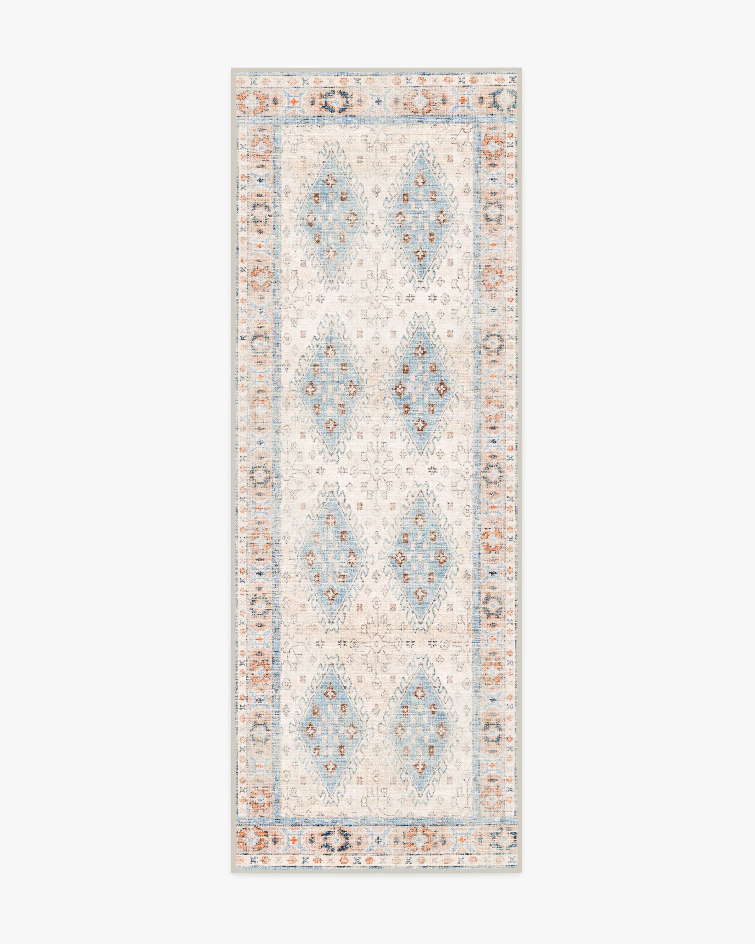 Zosia Cream & Light Blue Rug - Image 4