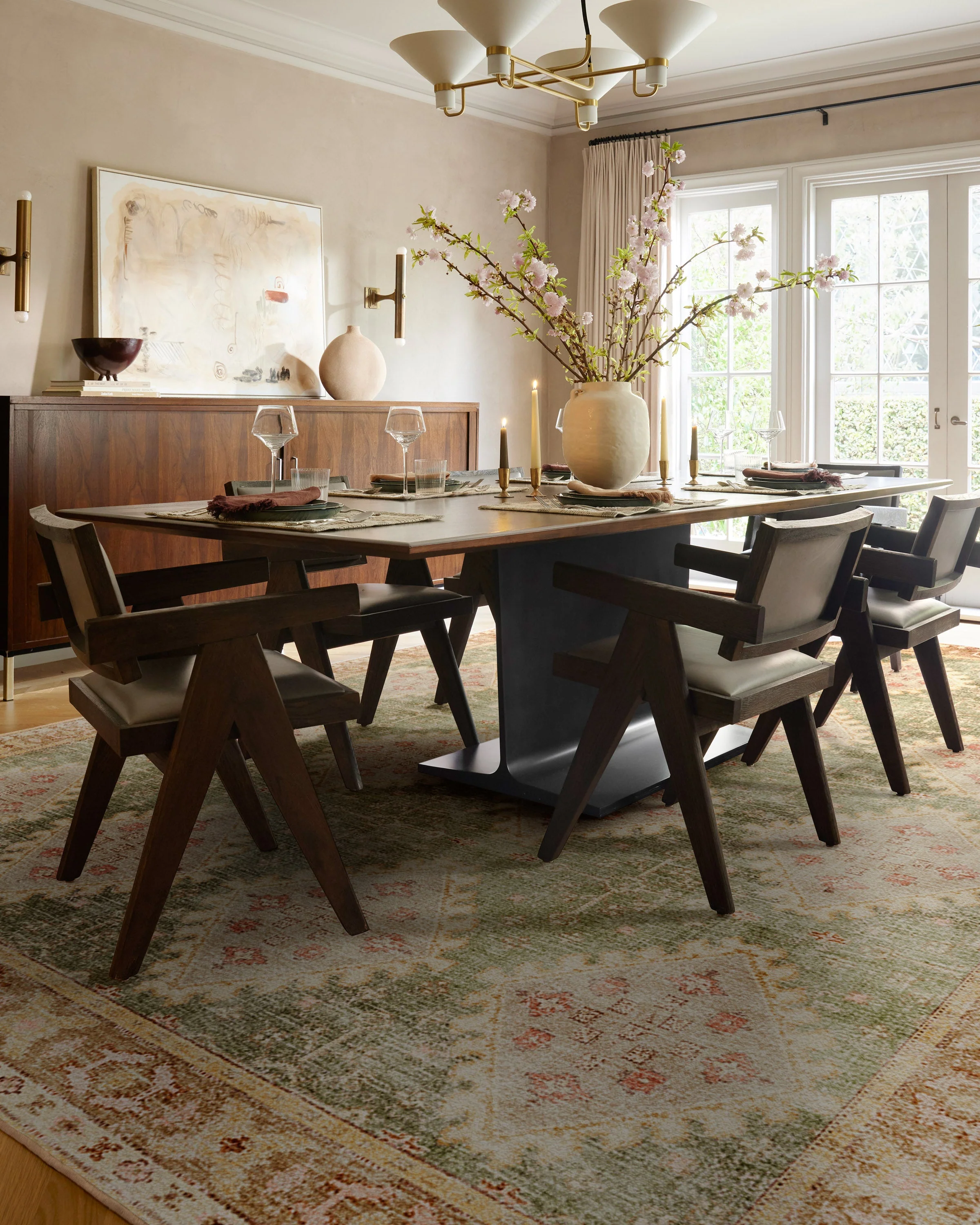 Zosia Sage & Gold Flatwoven Rug - Image 6